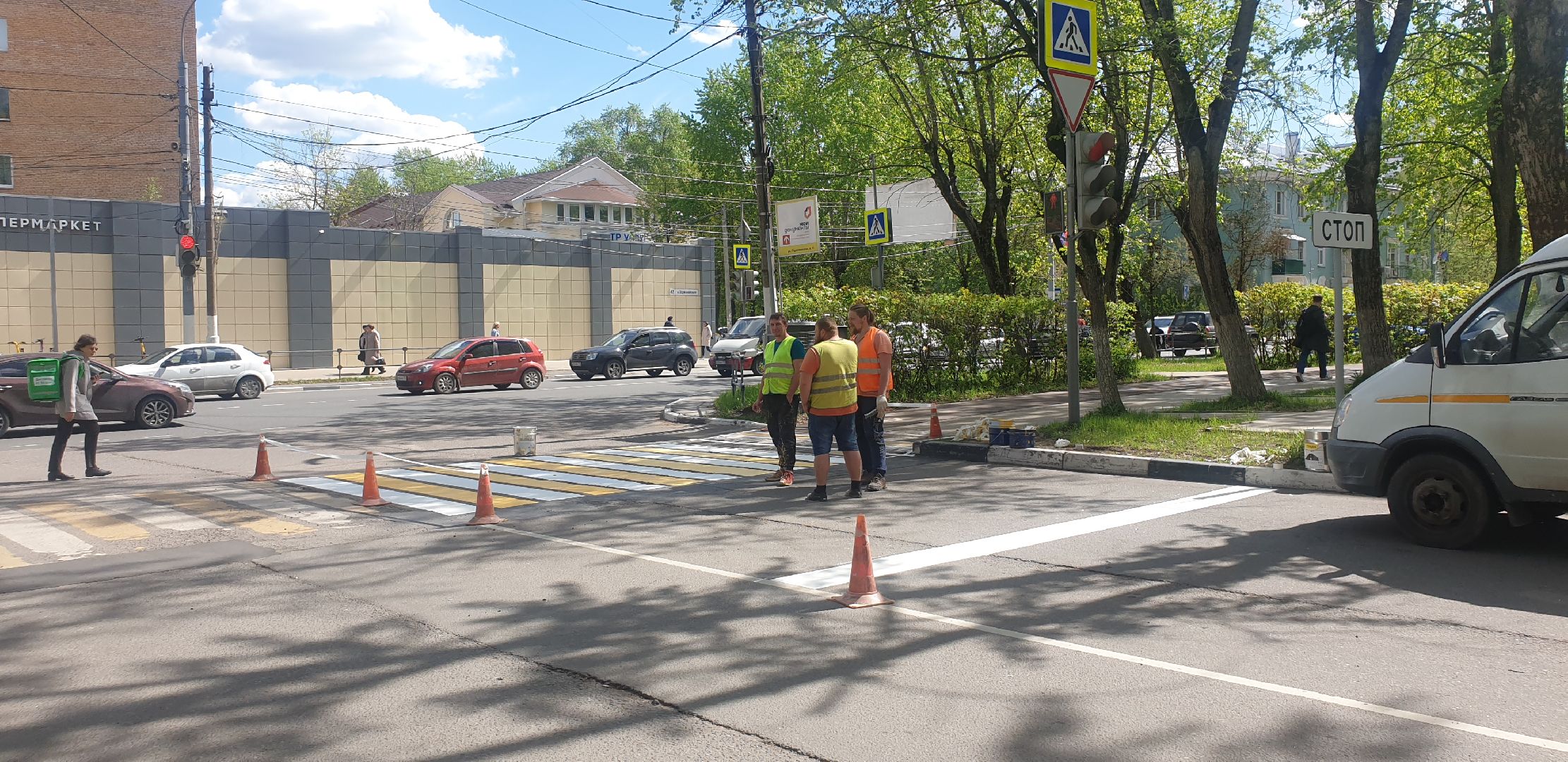 Долгопрудный, дороги, дорожная разметка, ремонт дорог