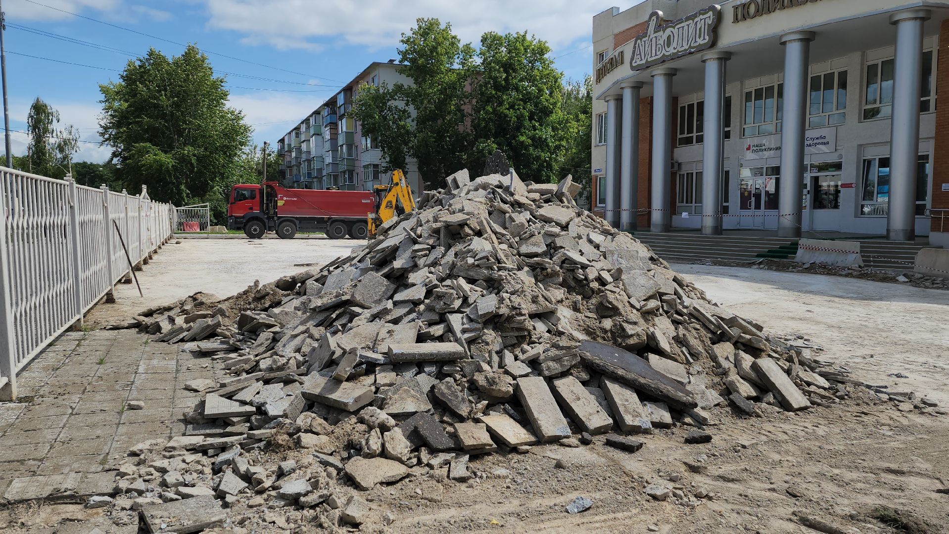 луховицы, ремонт, благоустройство, детская поликлиника,