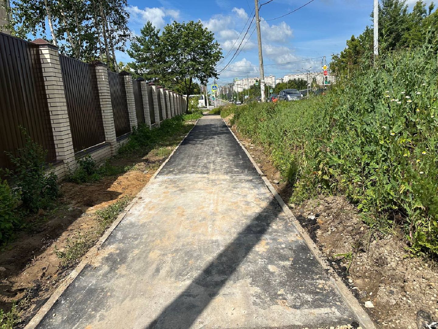 благоустройство, домодедово, ремонт тротуара,