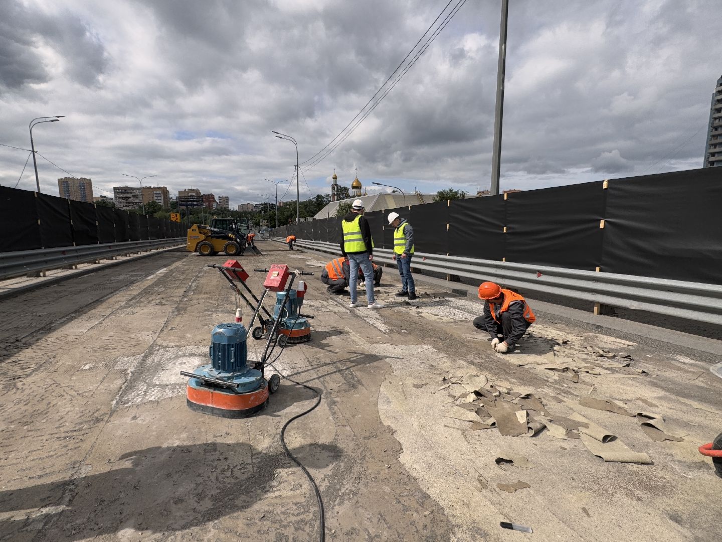 Одинцово, Ремонт эстакады в Одинцово, Дорожные службы,