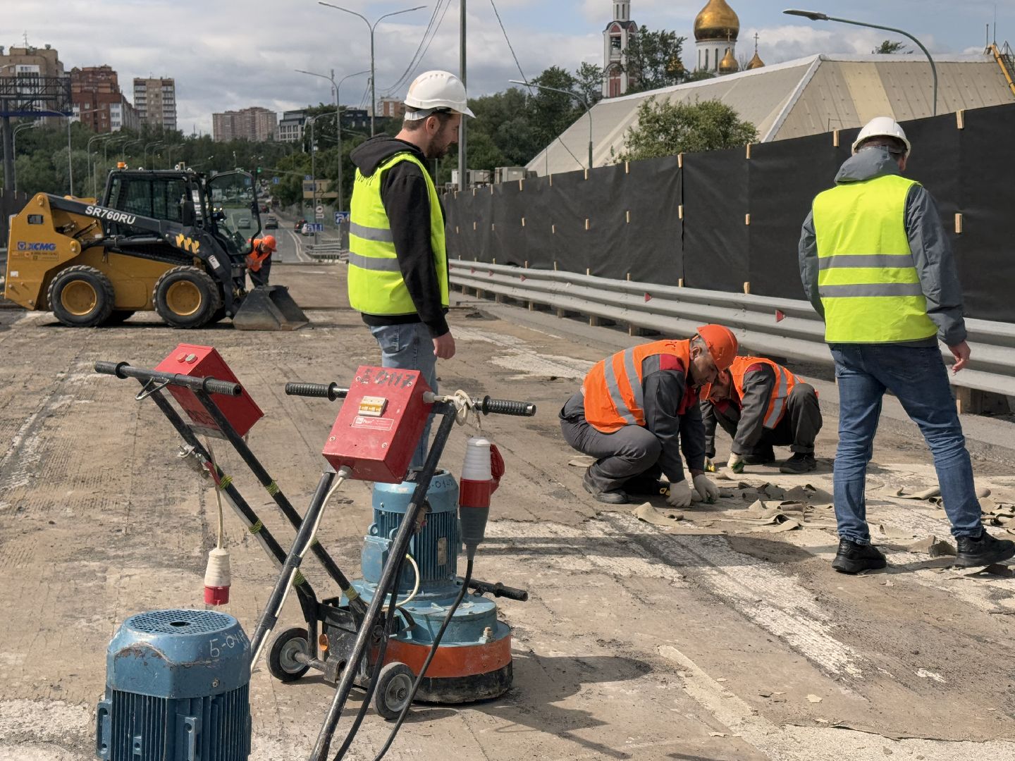 Одинцово, Ремонт эстакады в Одинцово, Дорожные службы,