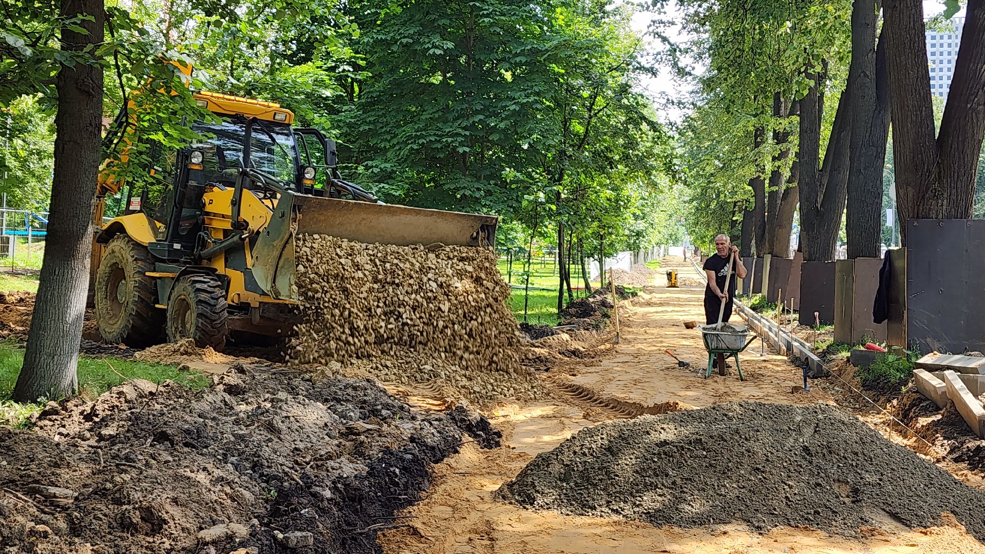 красногорск, яблоневый сквер, благоустойство,