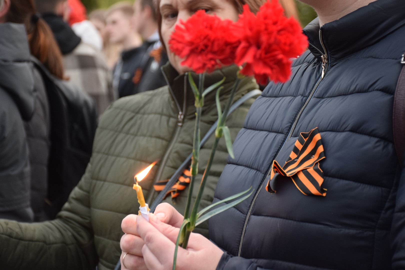 Павловский Посад, городской округ Павловский Посад, свеча памяти, цветы, акция
