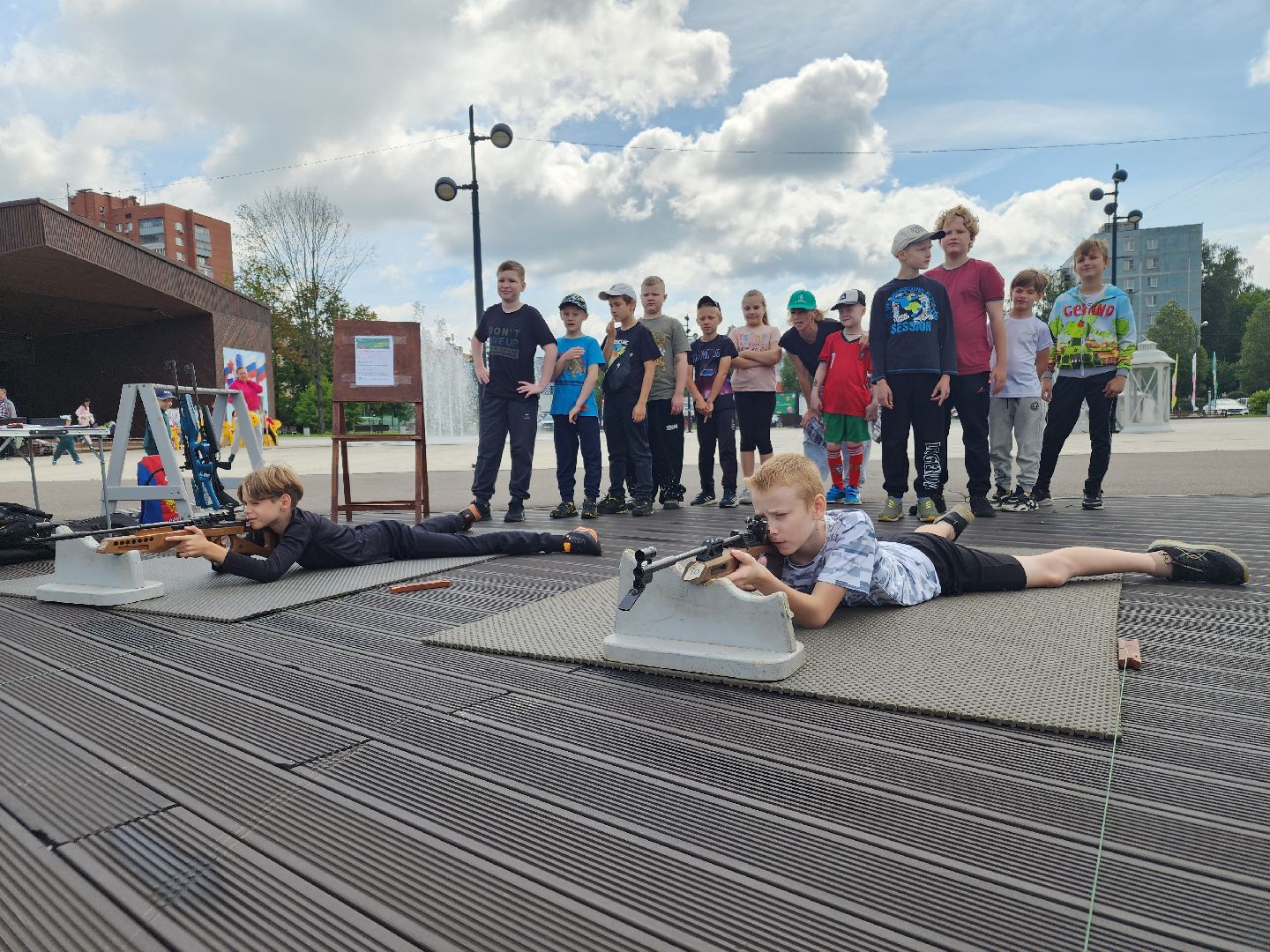 парки подмосковья, спорт на улице, орехово-зуево,биатлон,