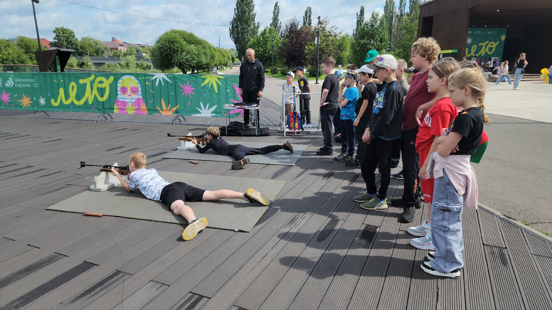 парки подмосковья, спорт на улице, орехово-зуево,биатлон,