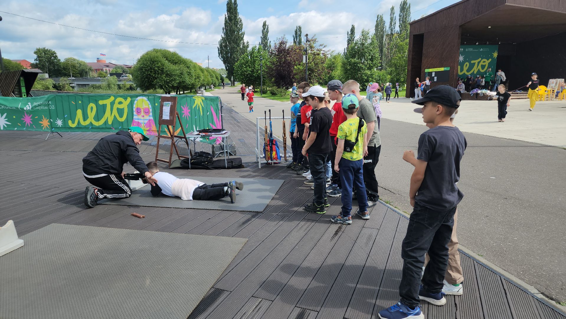 парки подмосковья, спорт на улице, орехово-зуево,биатлон,