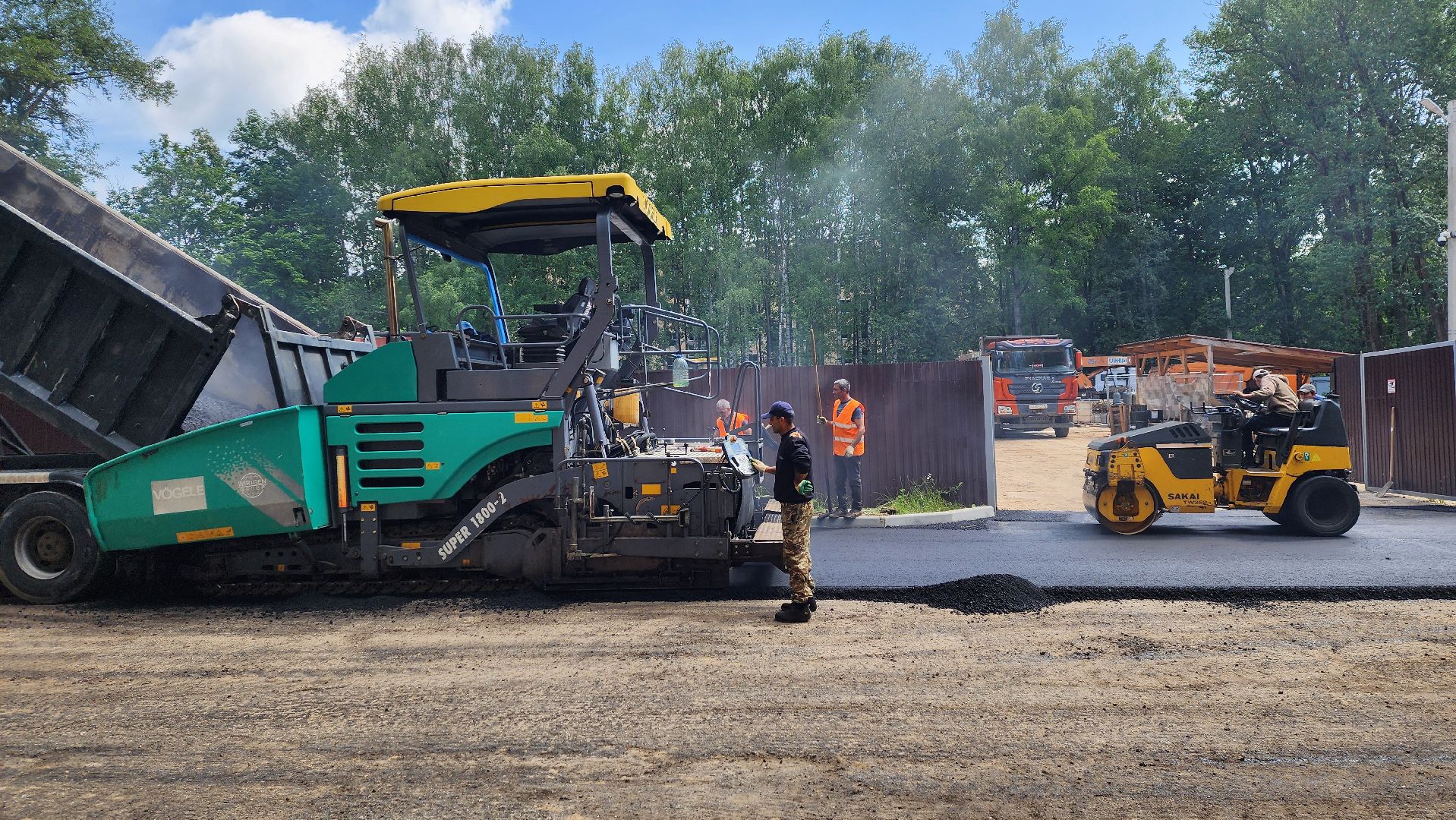 солнечногорск, микрорайон выстрел, новый асфальт, благоустройство,