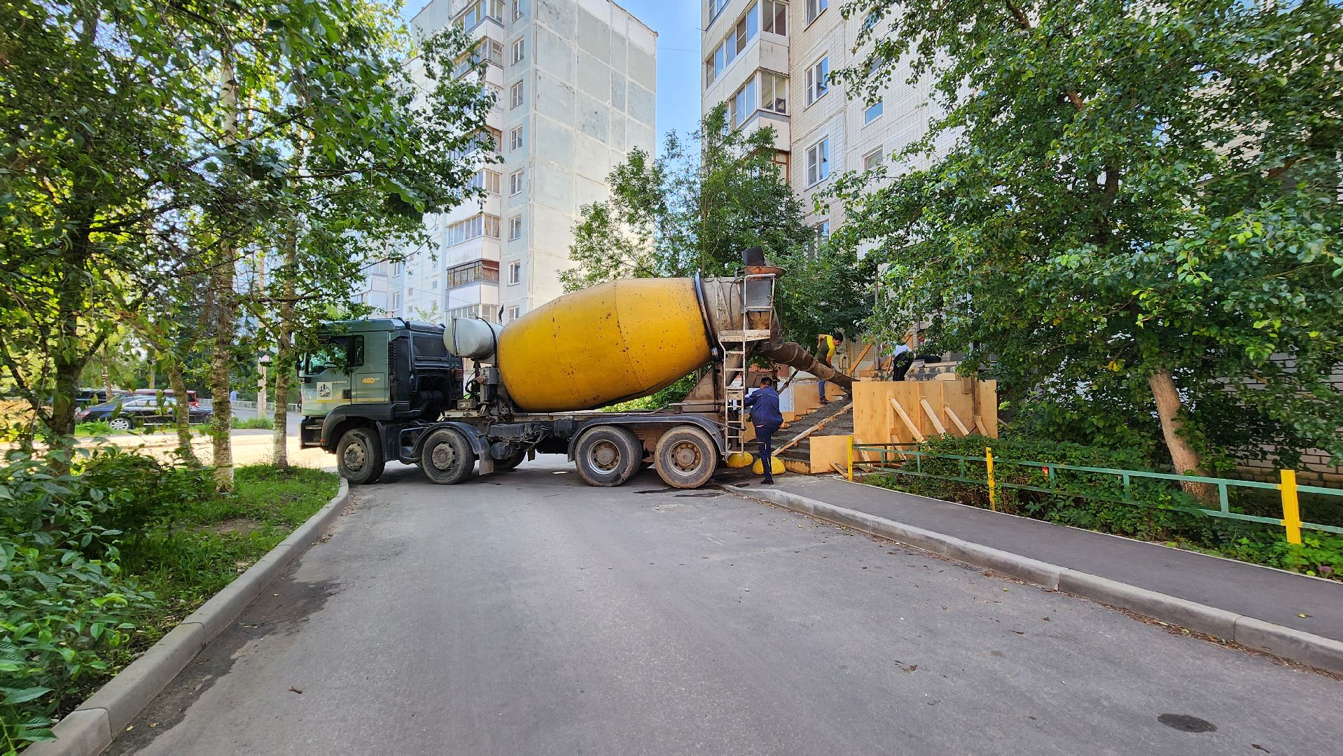 солнечногорск, улица военный городок, ремонт лестницы, ук выстрел,
