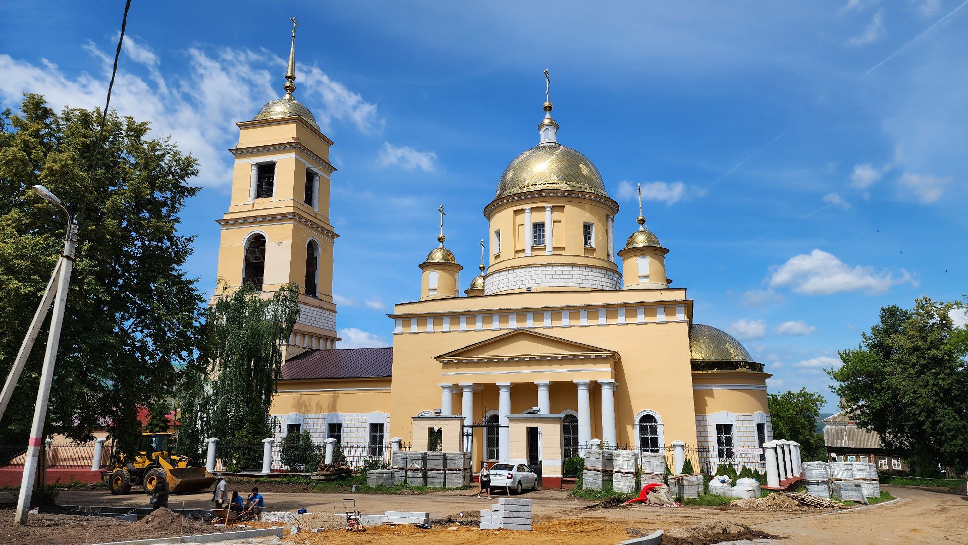 кашира, храм, архитектурная подсветка, монтажные работы, историческое здание, благоустройство, благотворительность,