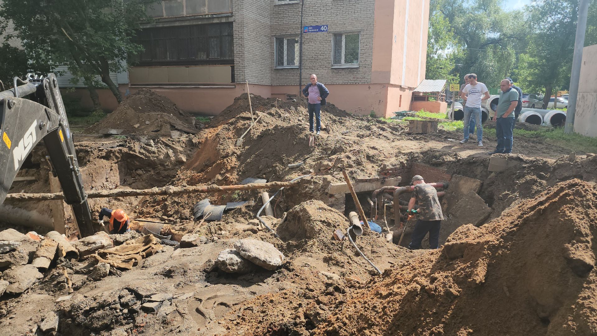 Люберцы, устранение аварии, люберецкая теплосеть,