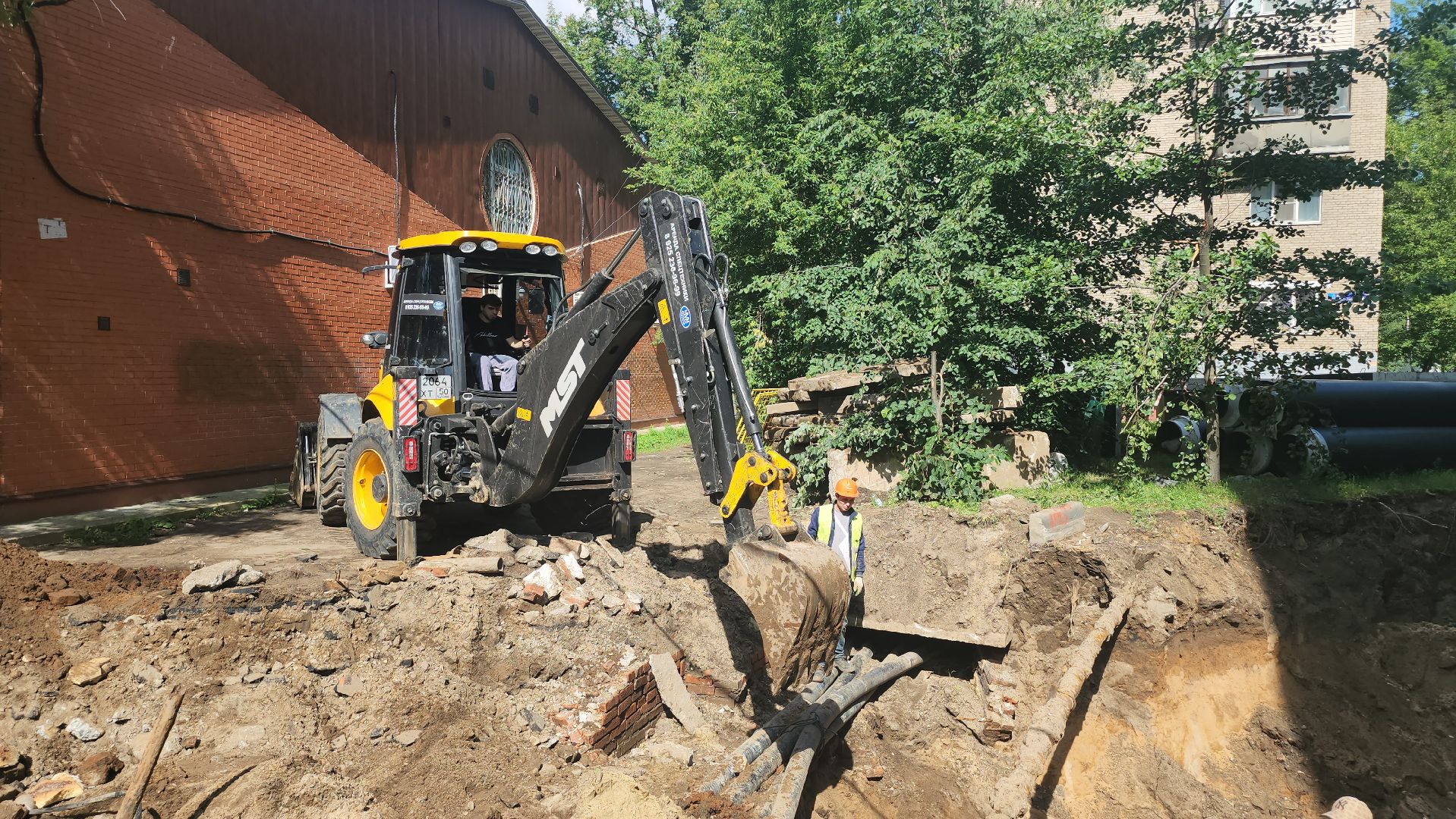 Люберцы, устранение аварии, люберецкая теплосеть,