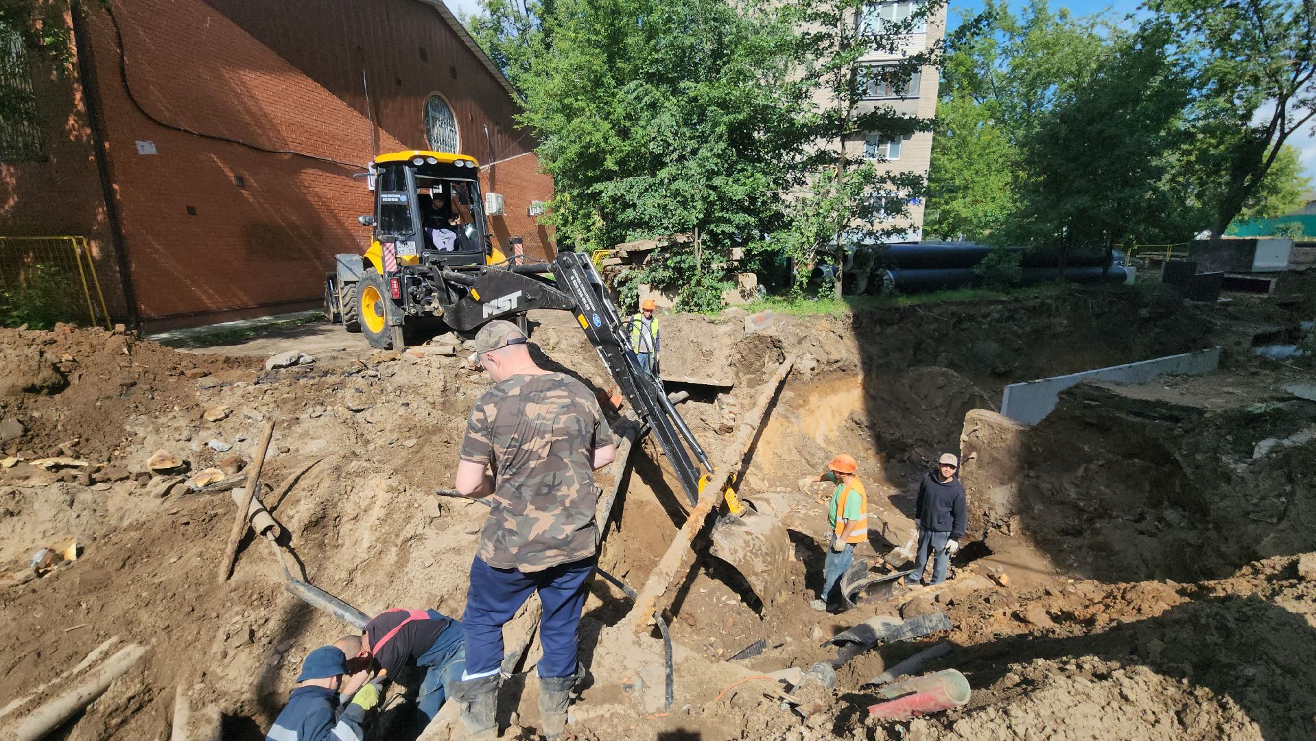 Люберцы, устранение аварии, люберецкая теплосеть,