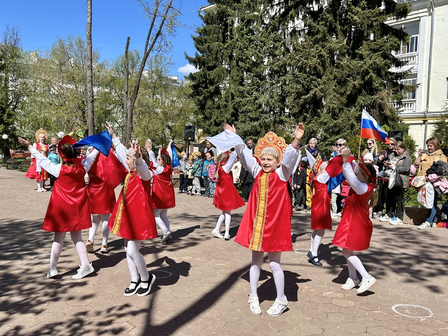 День победы, детский сад, возложение цветов