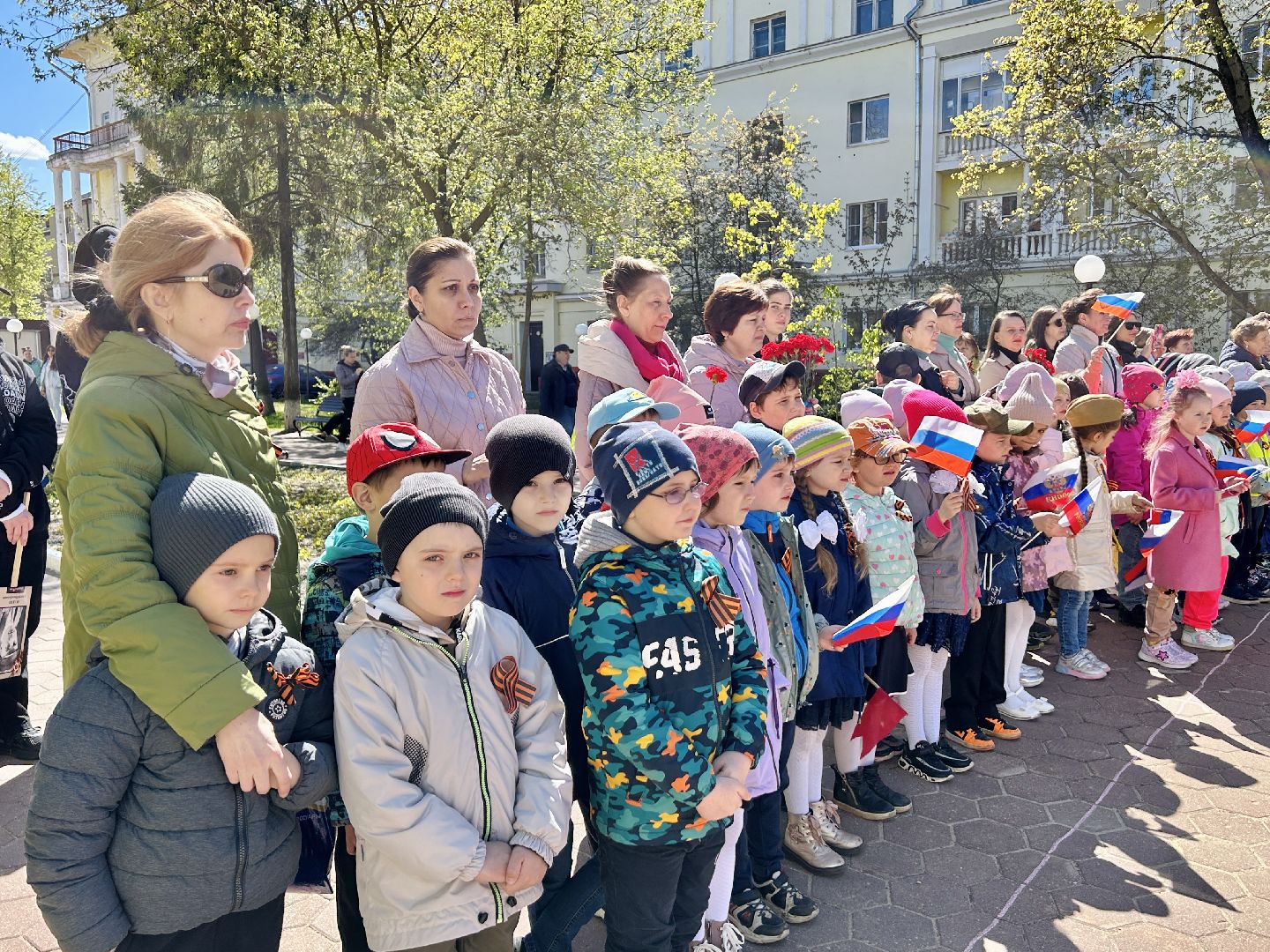 День победы, детский сад, возложение цветов