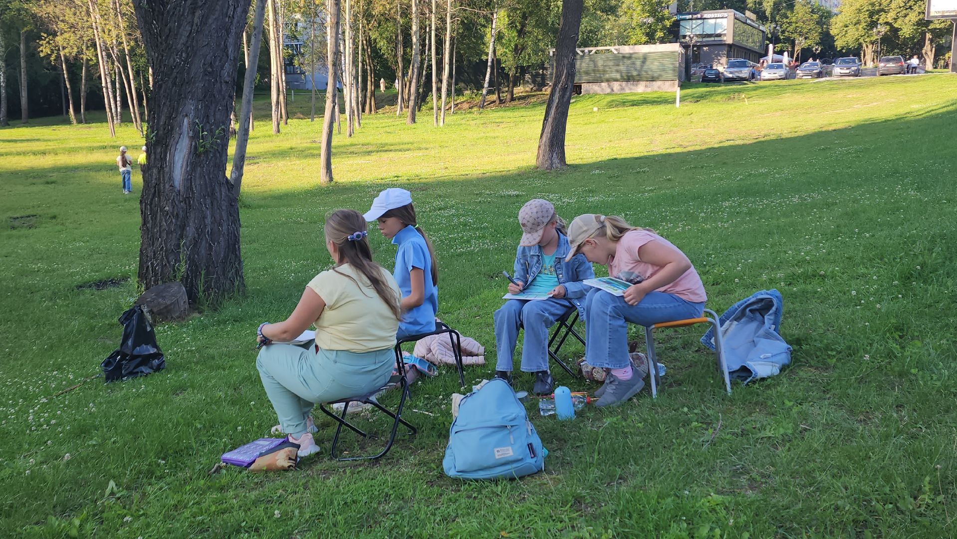 вертикалки, пушкино, пленэр, река, серебрянка,художница, центральная библиотека,мастер-класс,пейзаж,рисование,летний досуг,