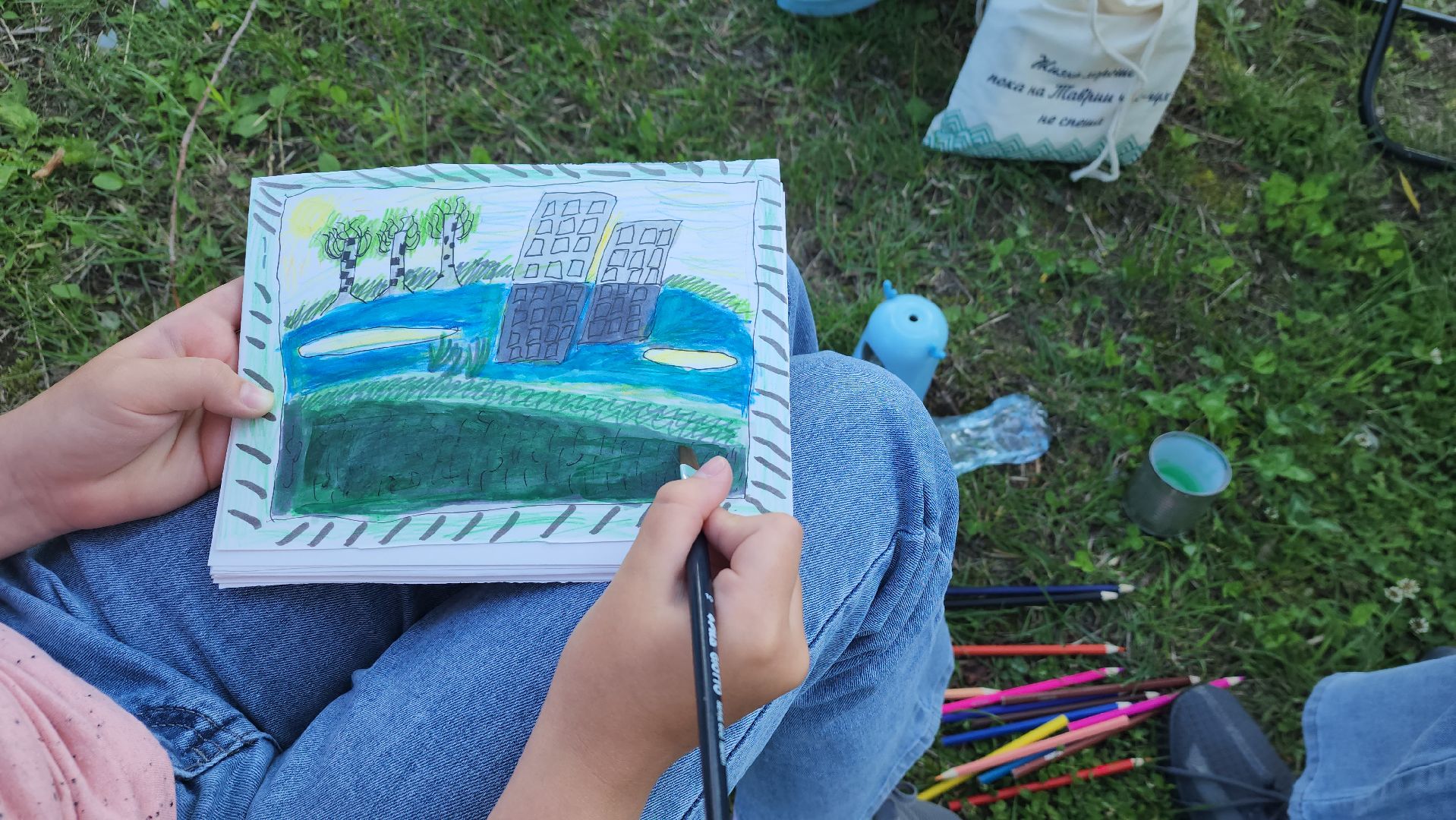 вертикалки, пушкино, пленэр, река, серебрянка,художница, центральная библиотека,мастер-класс,пейзаж,рисование,летний досуг,