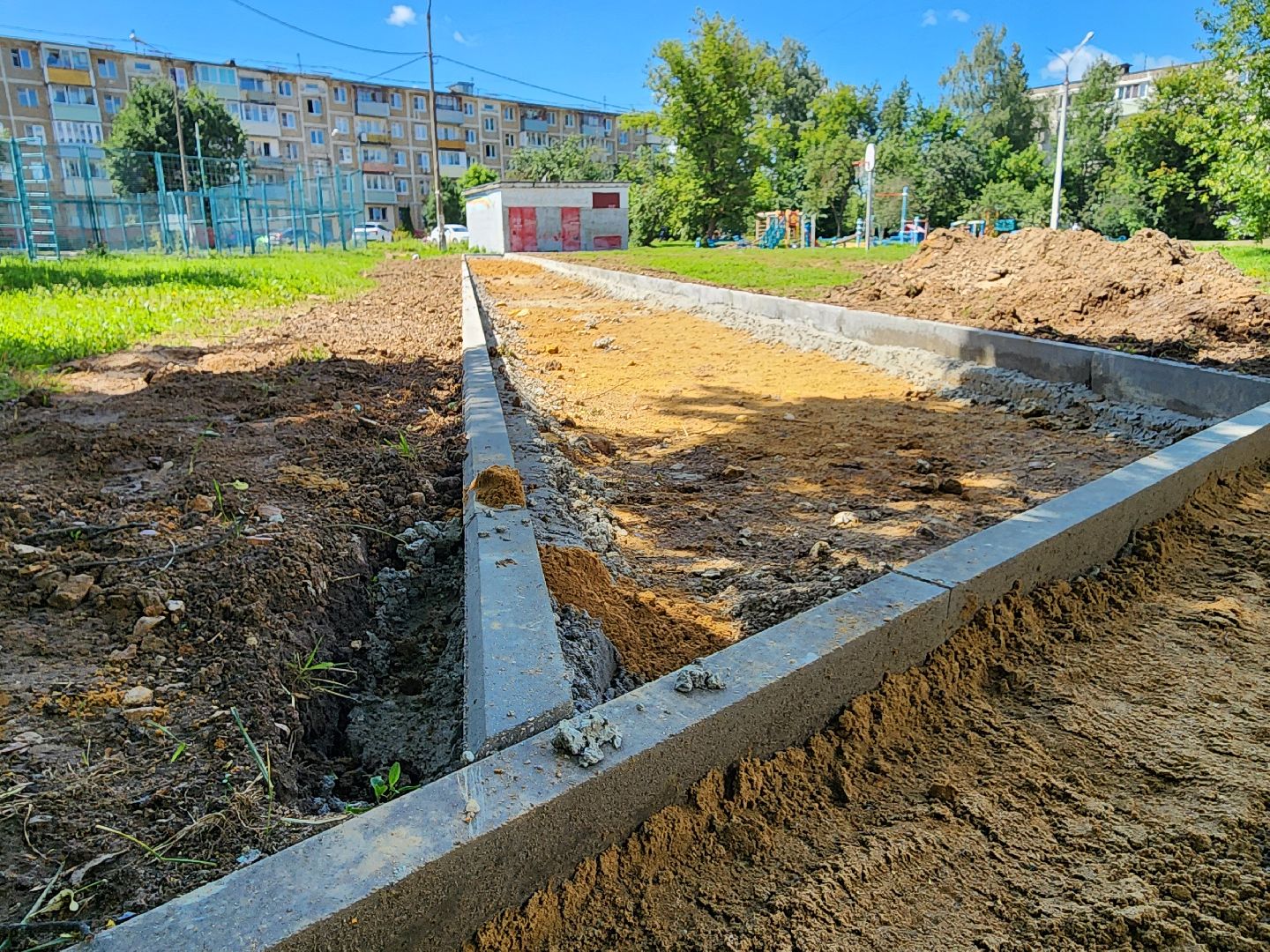 серпухов, улица советская, комплексное благоустройство двора,