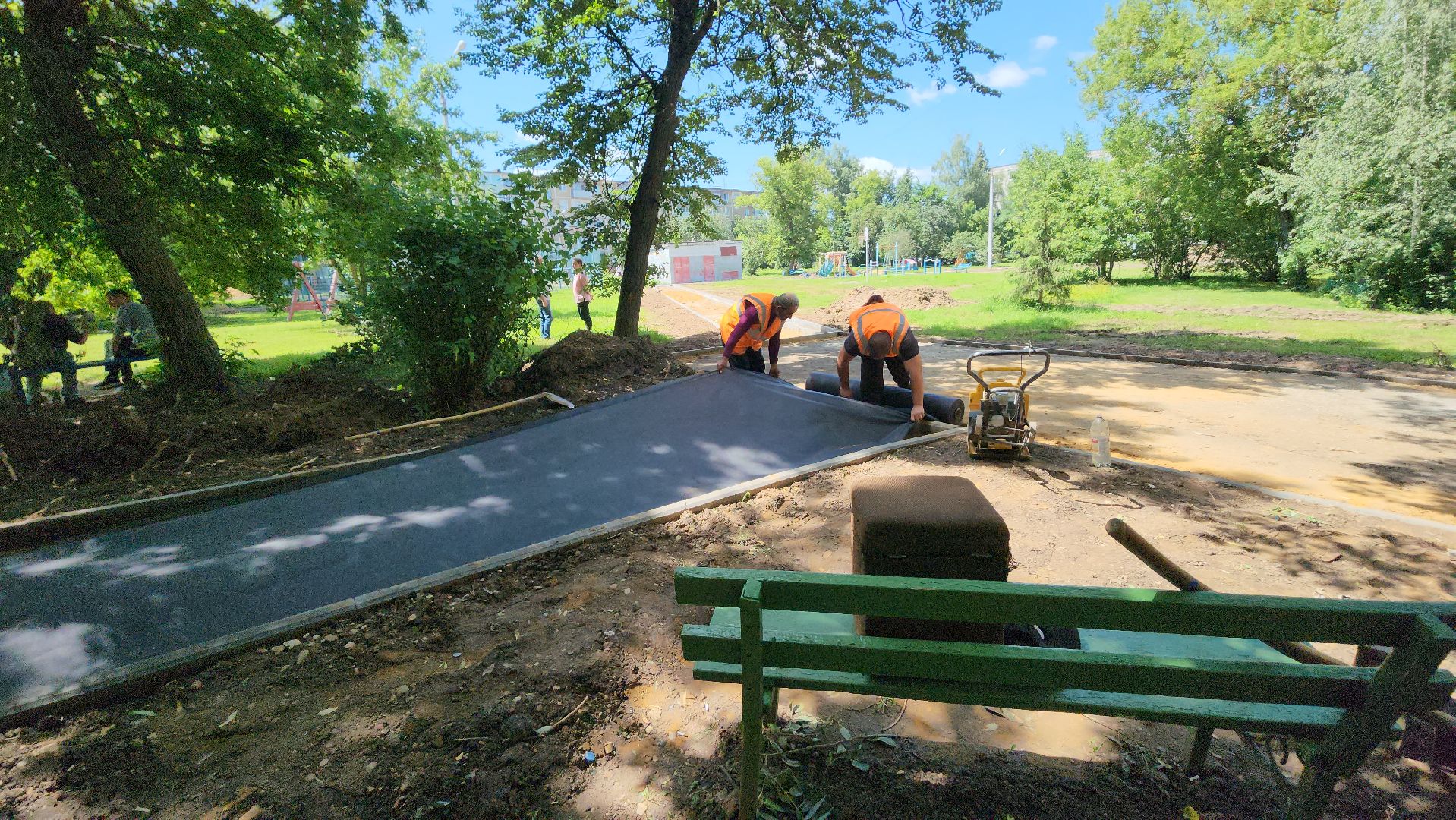 серпухов, улица советская, комплексное благоустройство двора,