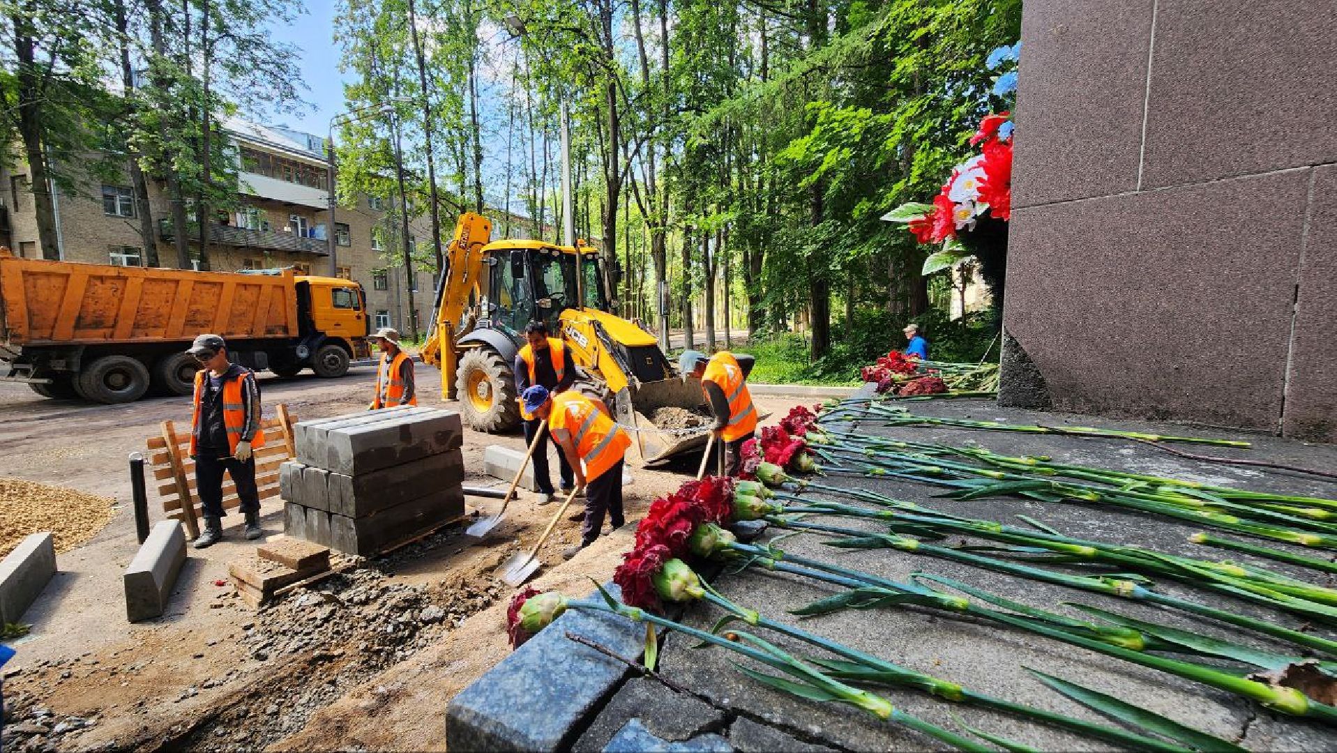 солнечногорск, микрорайон выстрел, памятник погибшим выпускникам, благоустройство, вов,