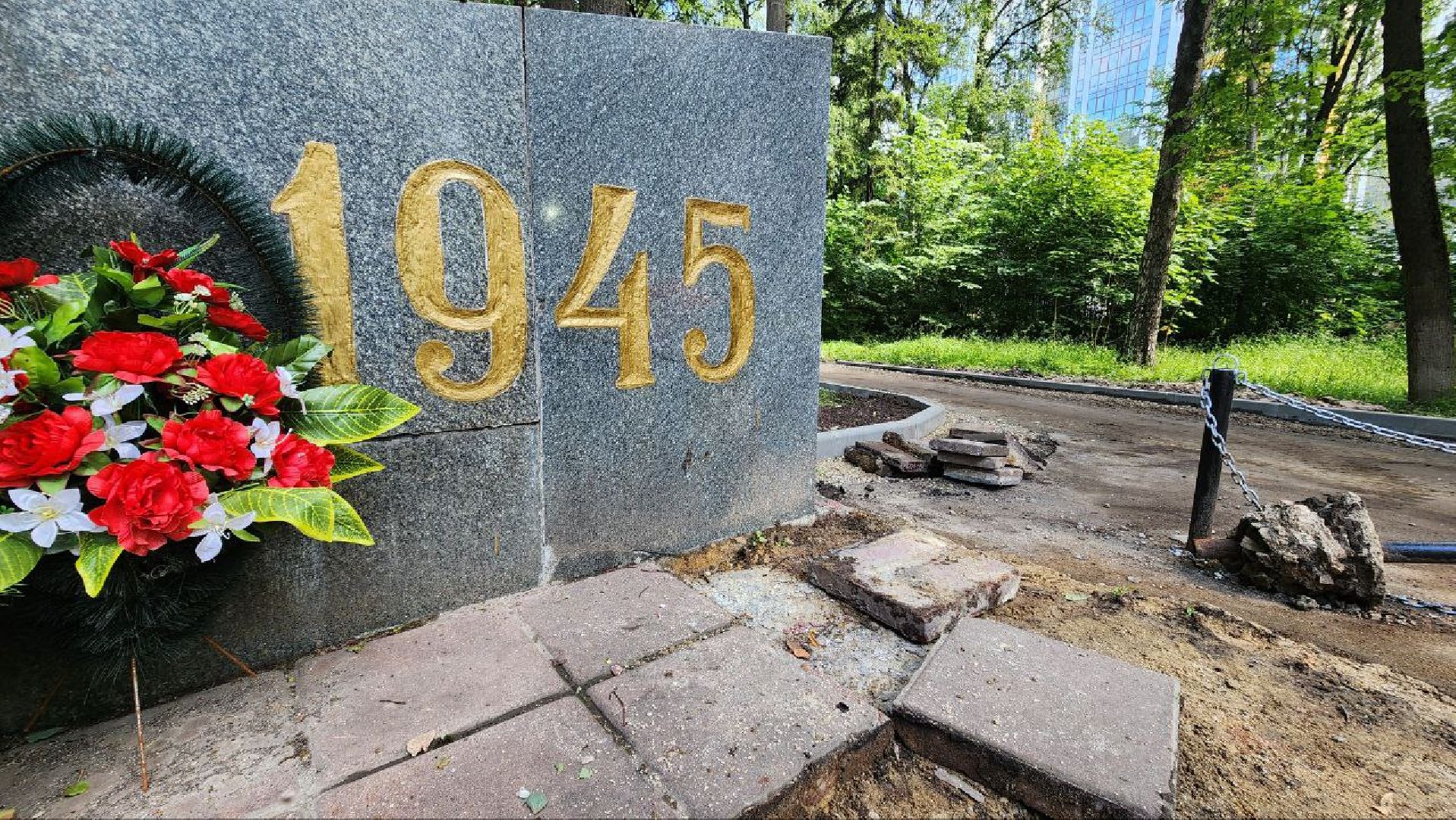 солнечногорск, микрорайон выстрел, памятник погибшим выпускникам, благоустройство, вов,