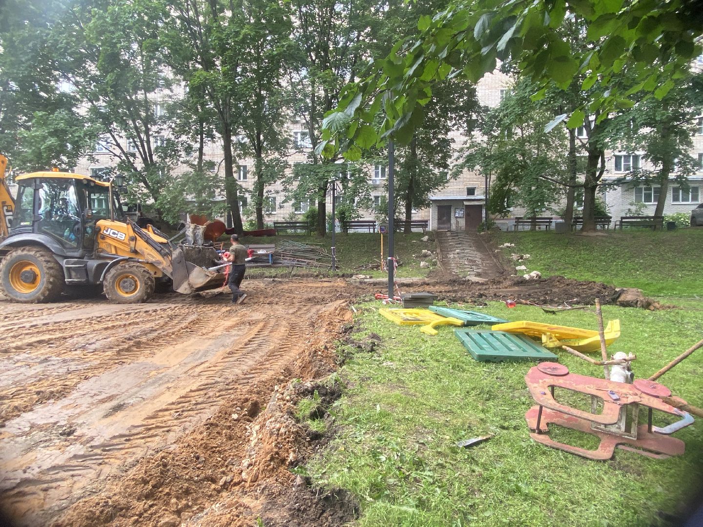 благоустройство территории, власиха цветной бульвар, детская площадка, губернаторская площадка, игровой комплекс,