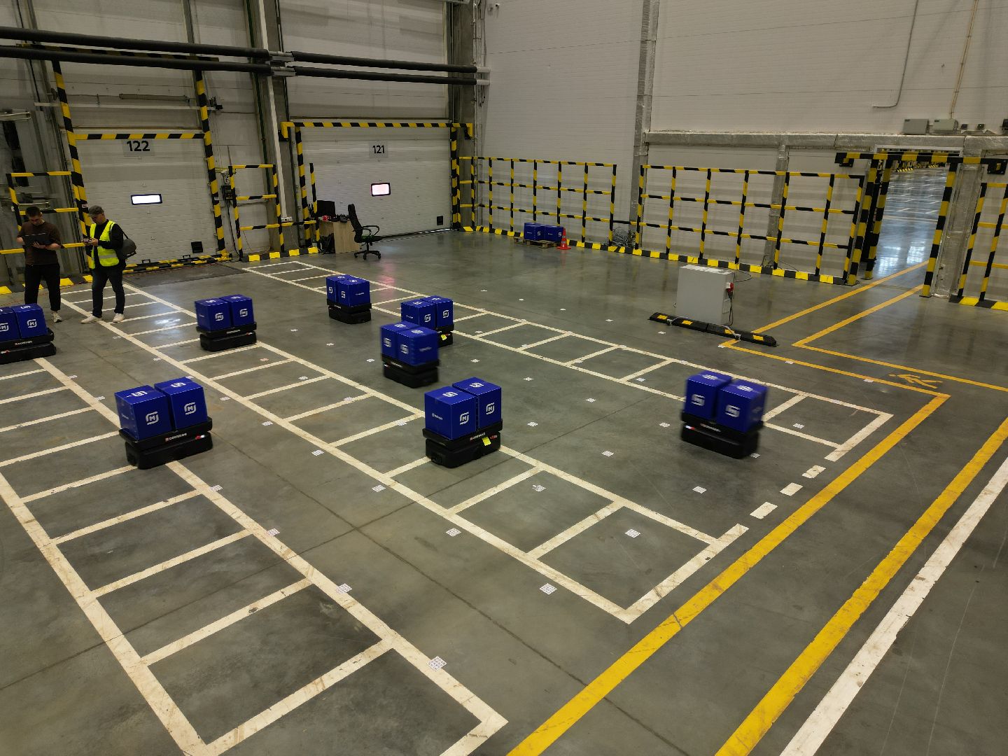 видео с коптера, роботизированный  распределительный центр, магнит в подольске, Роборука в магните подольск,