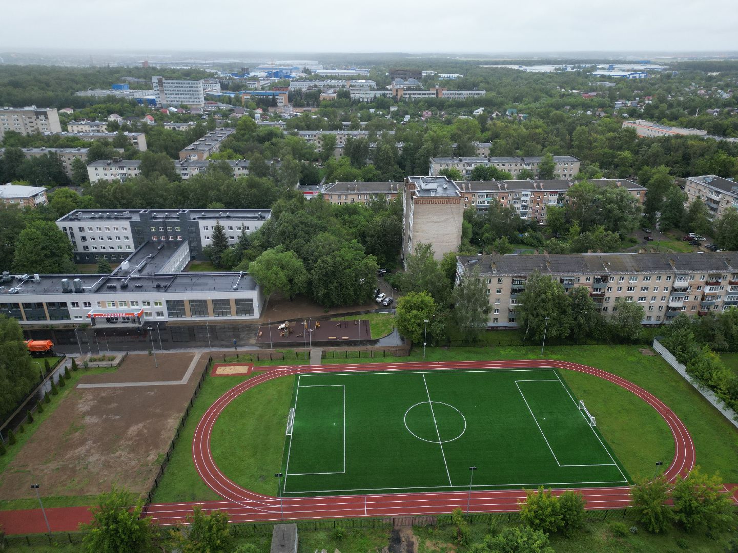 видео с коптера, гимназия им подольских курсантов,