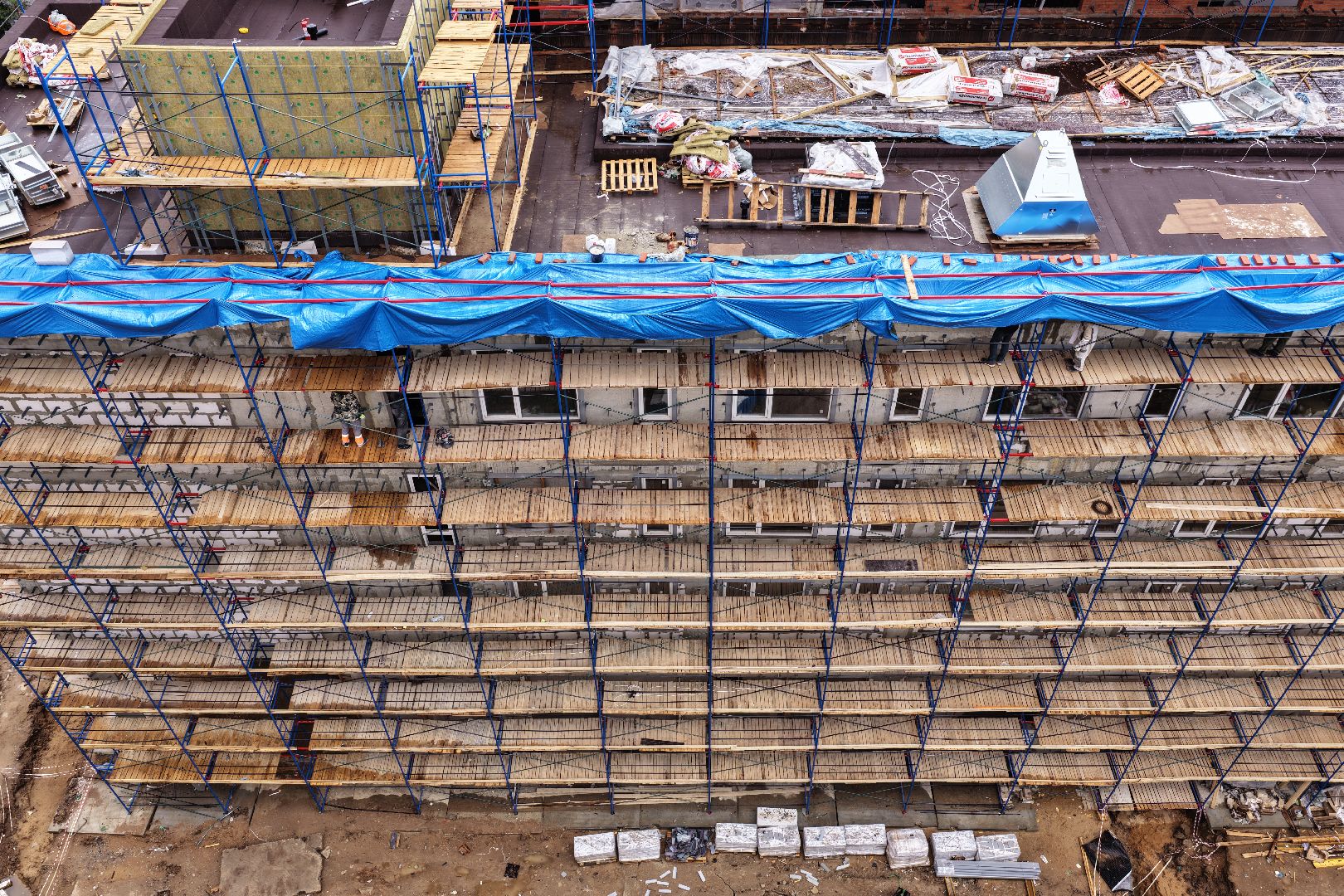 видео с коптера, пристройка к Немчиновскому лицею, лицей в одинцове