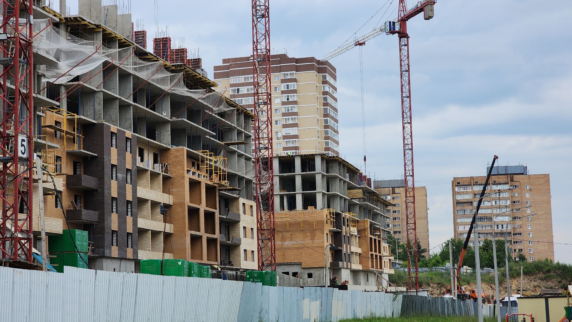 пожар, чп,  лосино-петровский, стройка,