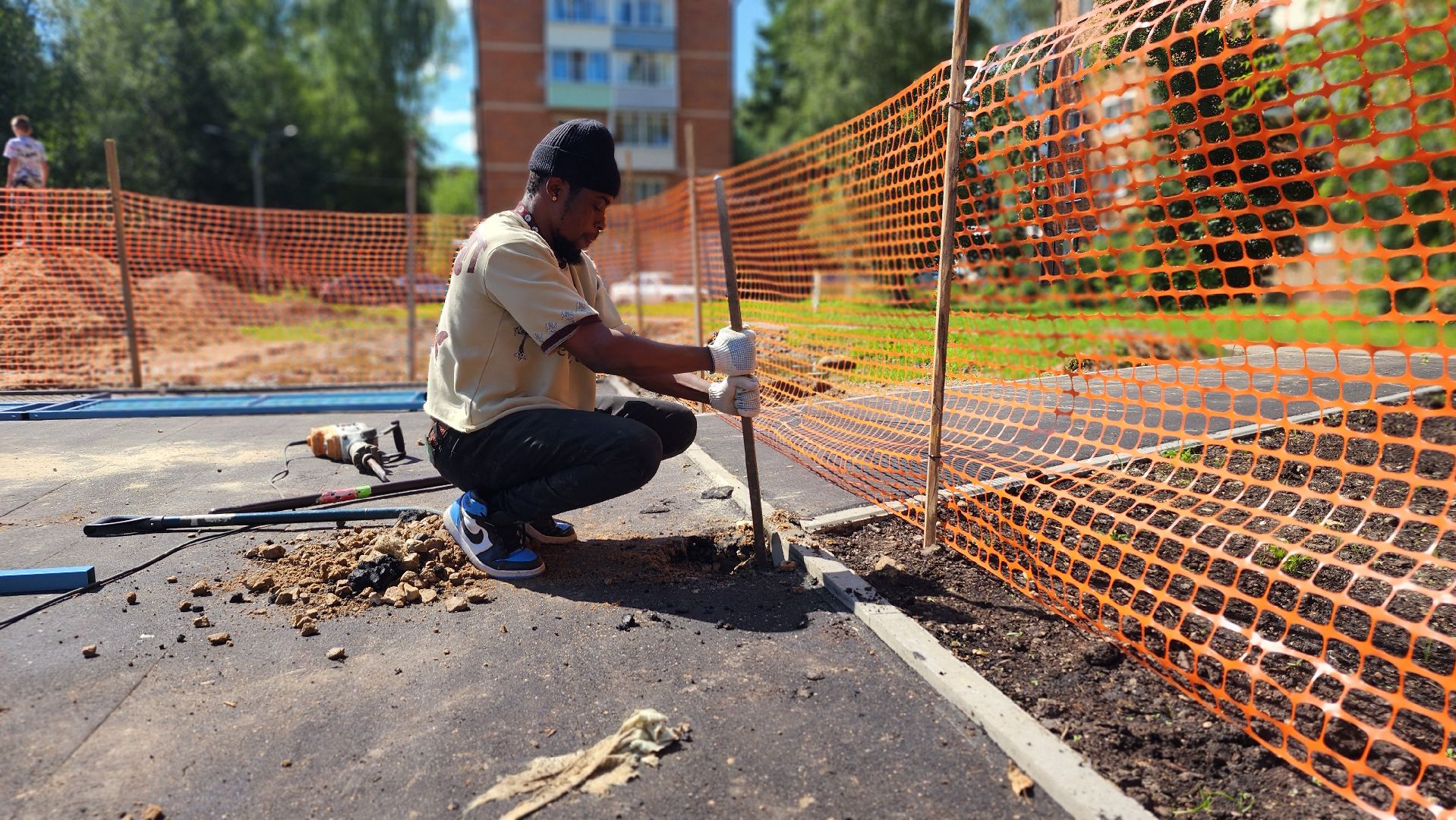 волоколамск, установка детской площадки, благоуйстройство,