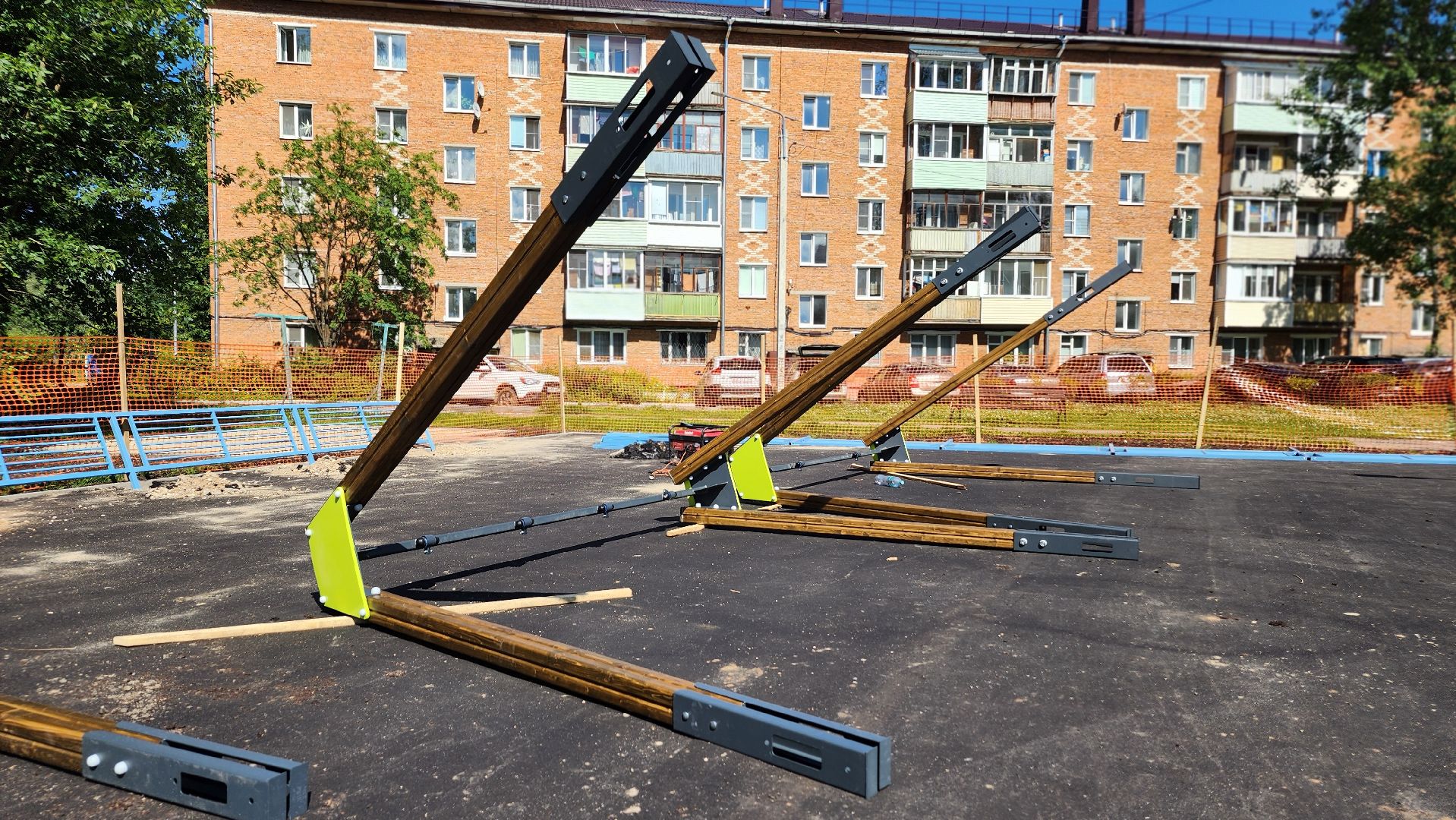 волоколамск, установка детской площадки, благоуйстройство,