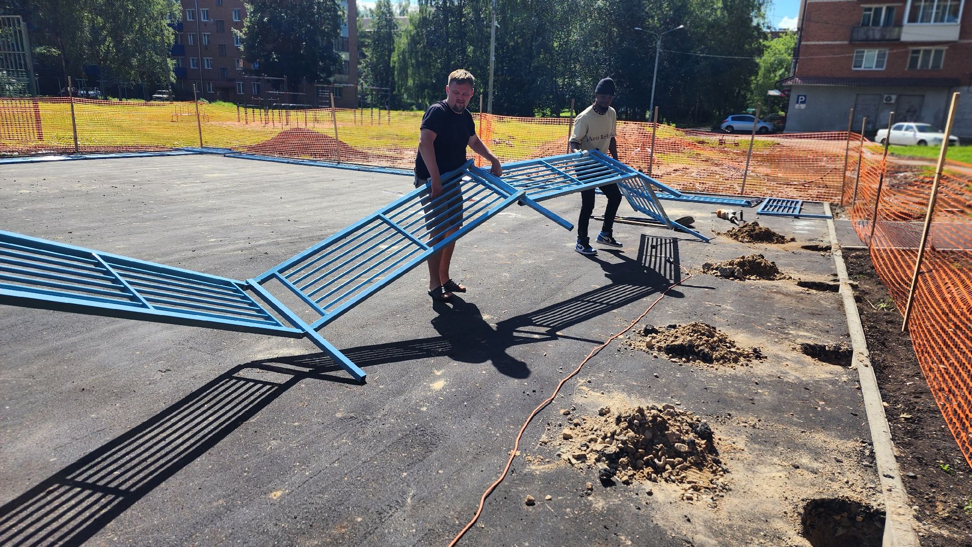 волоколамск, установка детской площадки, благоуйстройство,