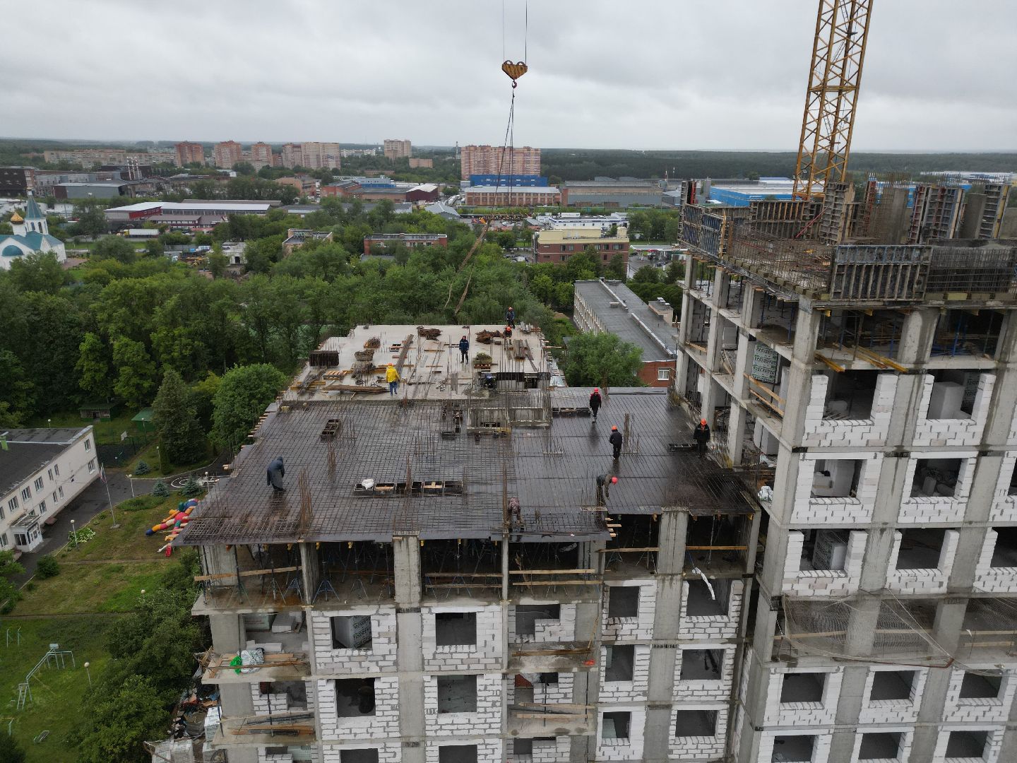 видео с коптера, дом для переселенцев подольск, переселение жителей из аварийного жилья,