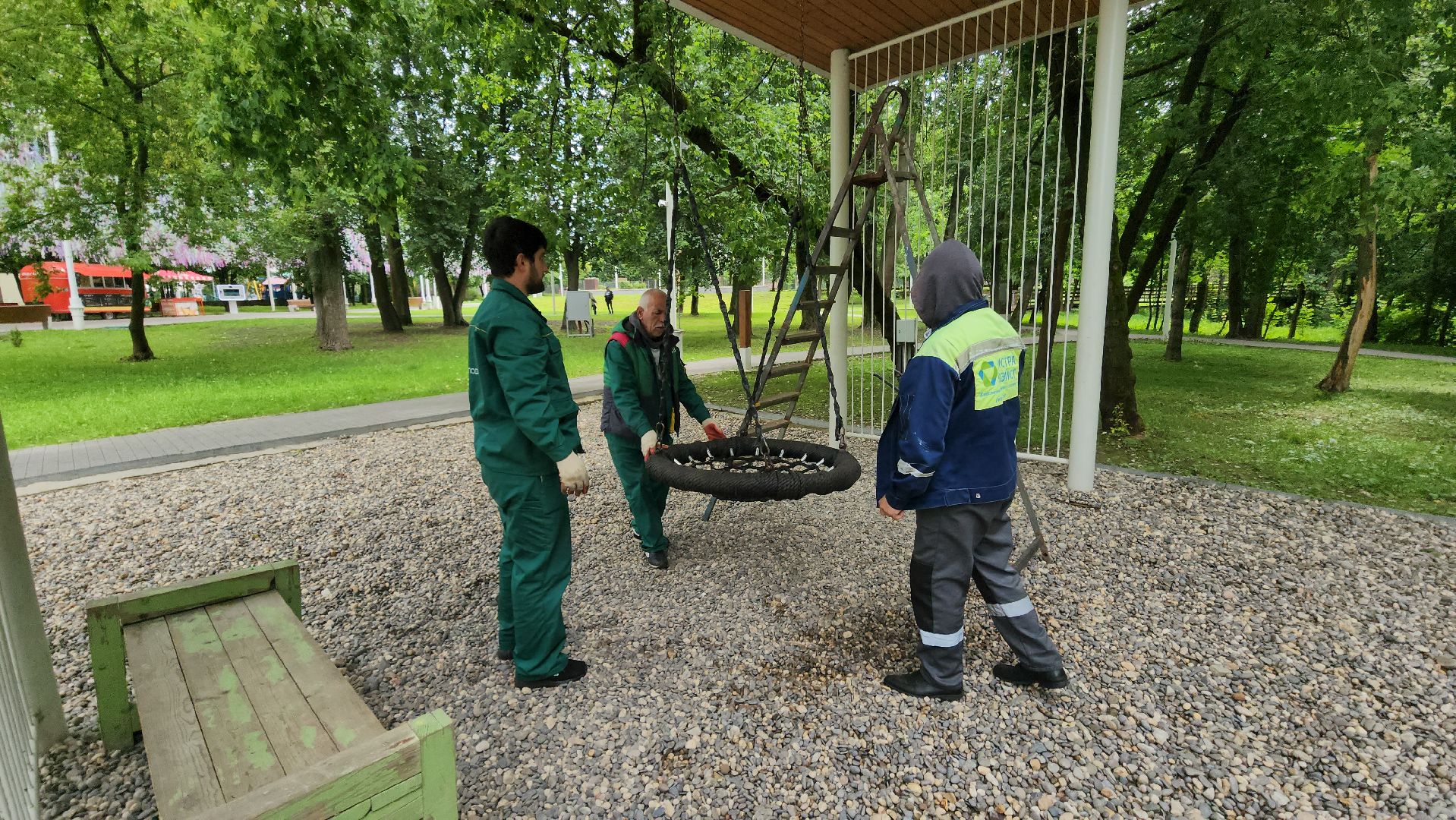 Истра, Парк, Качели, Благоустройство,