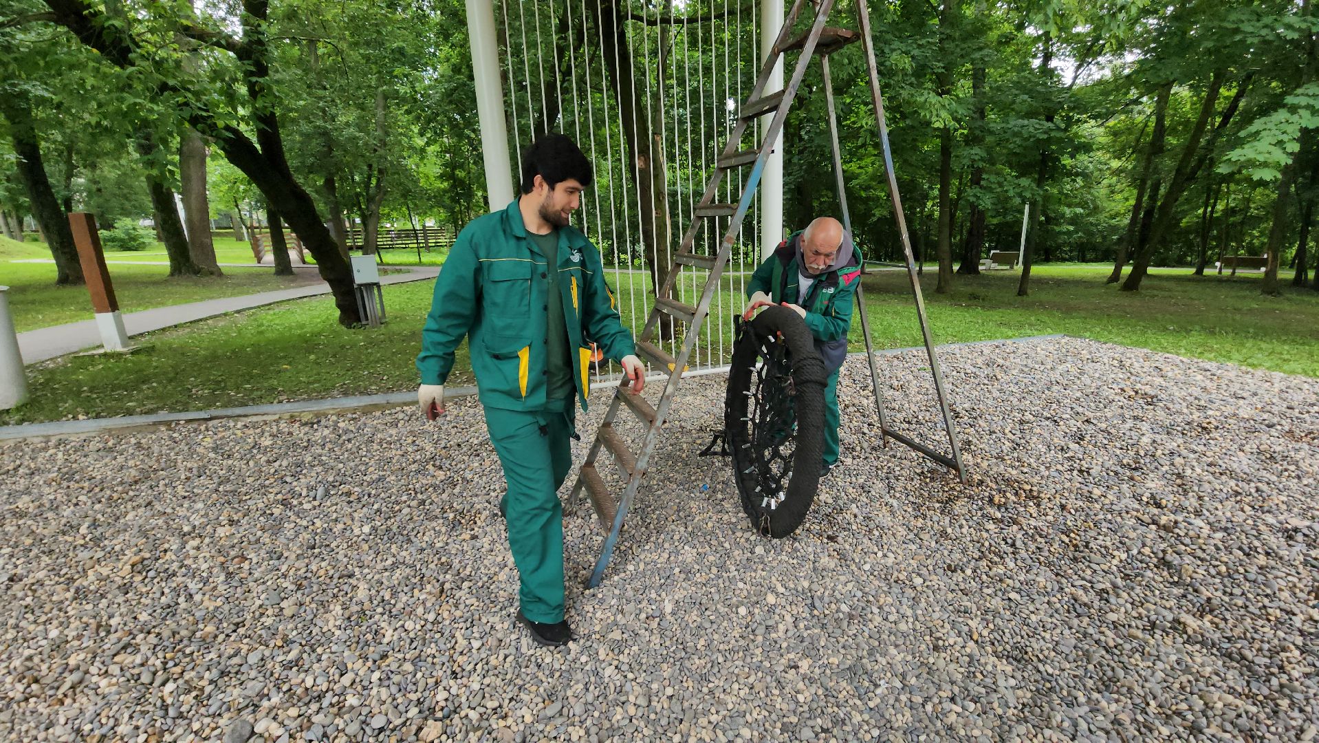 Истра, Парк, Качели, Благоустройство,