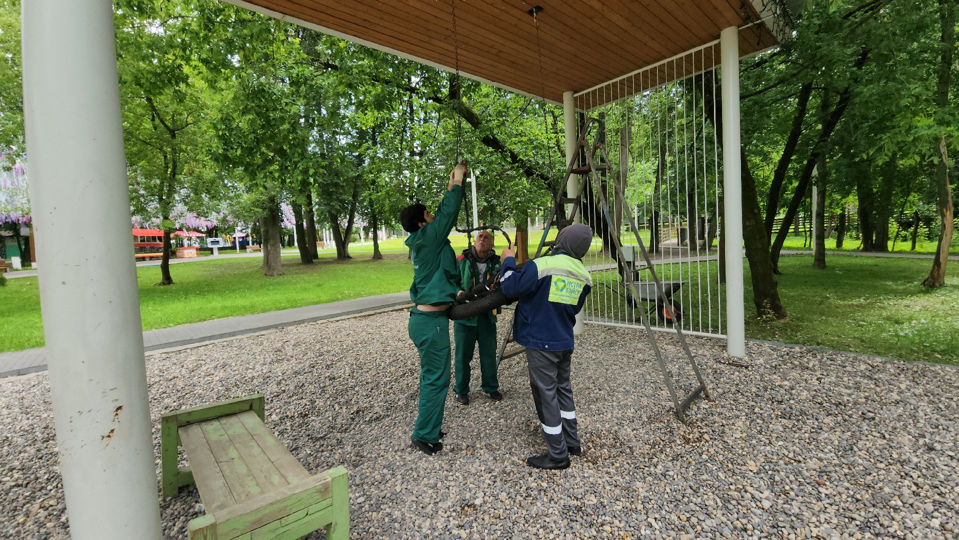 Истра, Парк, Качели, Благоустройство,