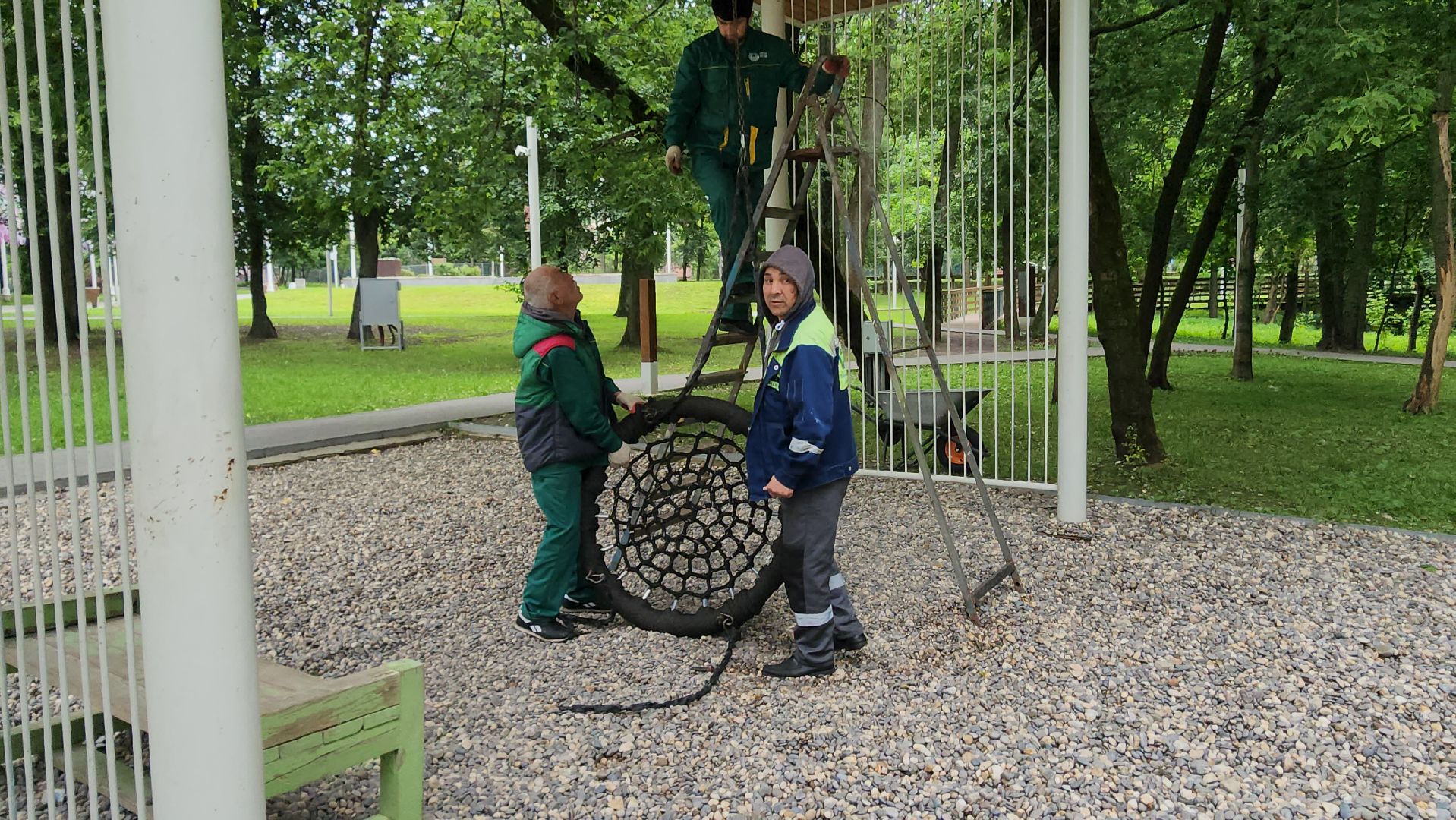 Истра, Парк, Качели, Благоустройство,