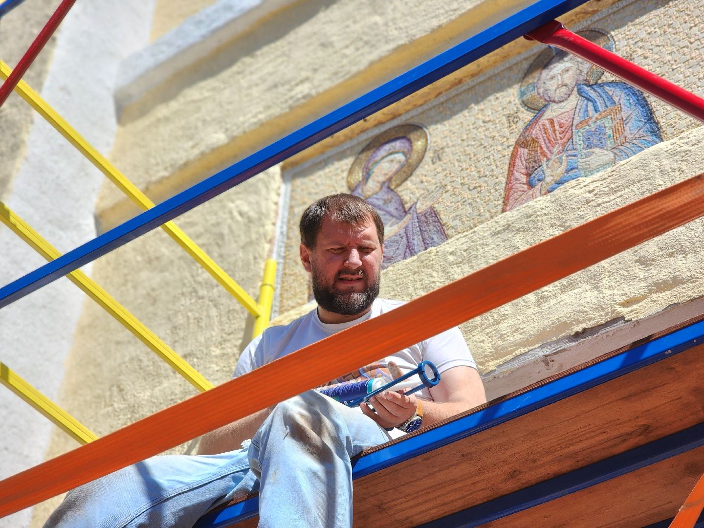 дубна, талдомский округ,храм, реставрация, мозаика,