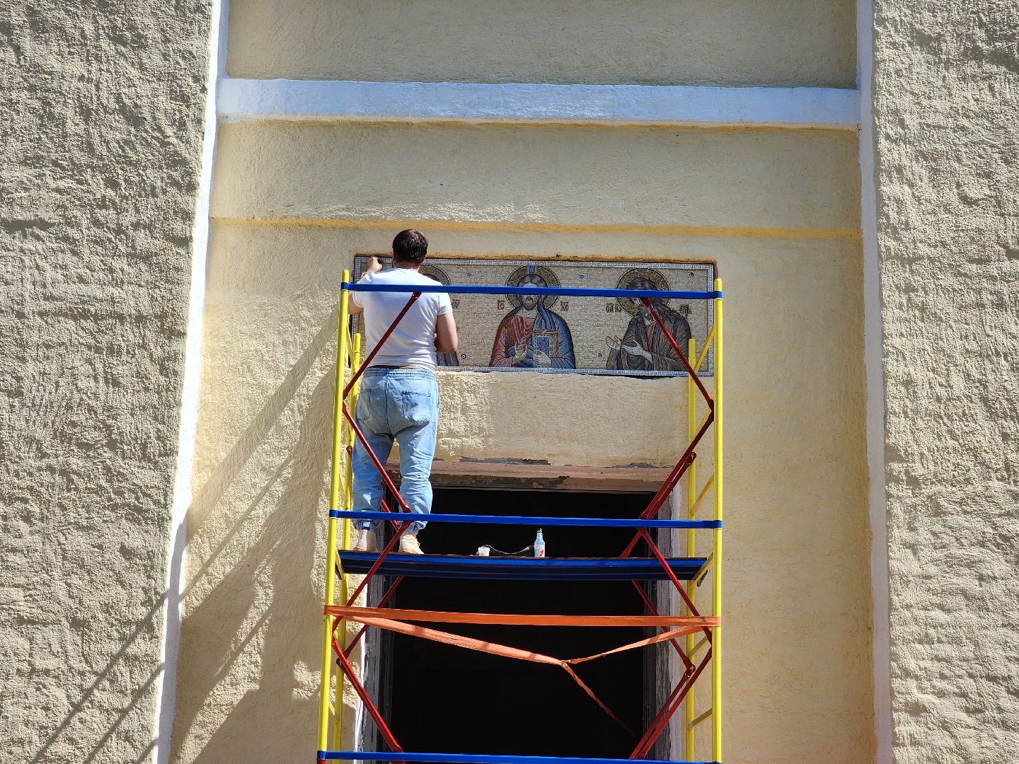 дубна, талдомский округ,храм, реставрация, мозаика,