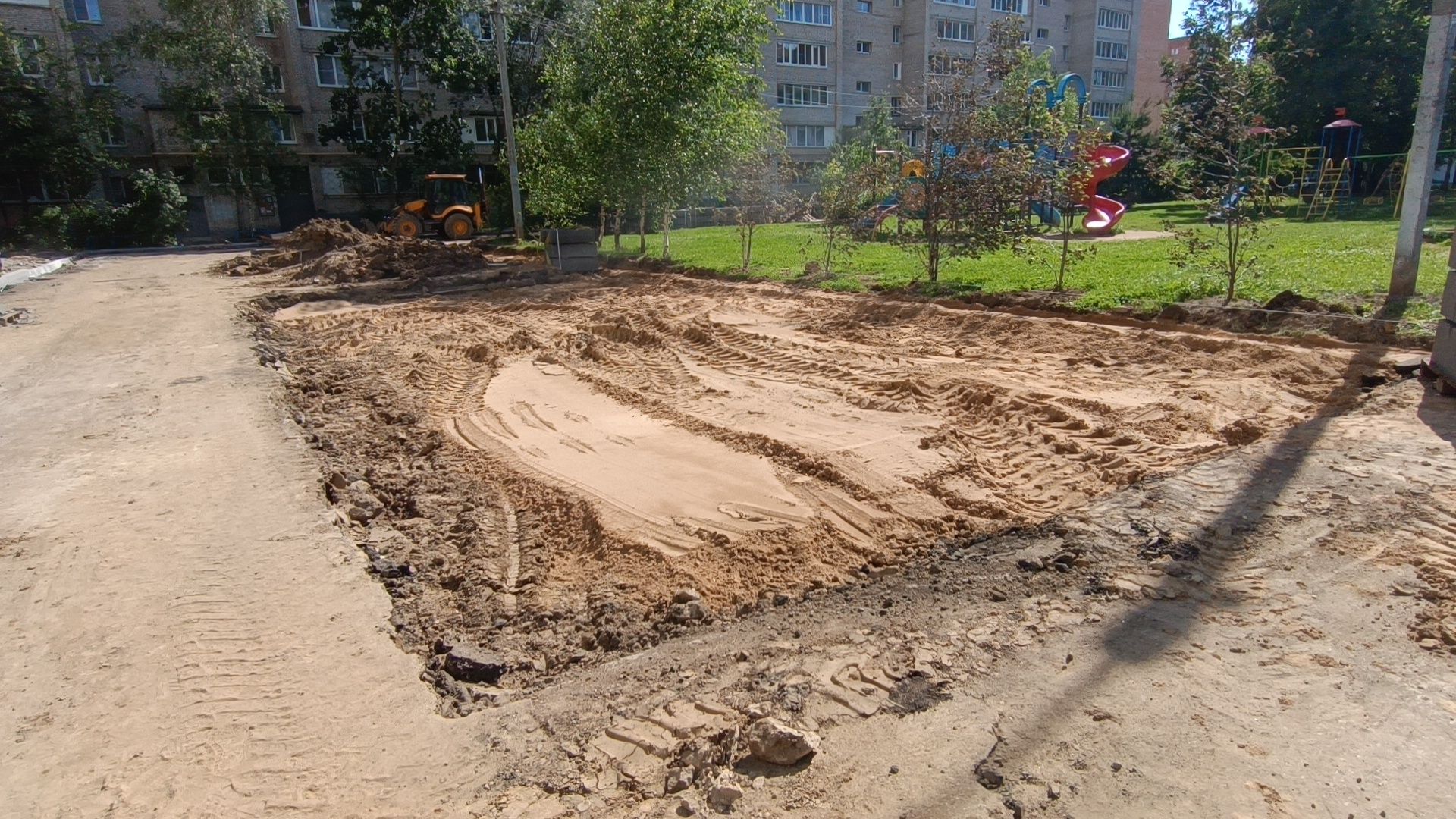 благоустройство, двор, лобня,