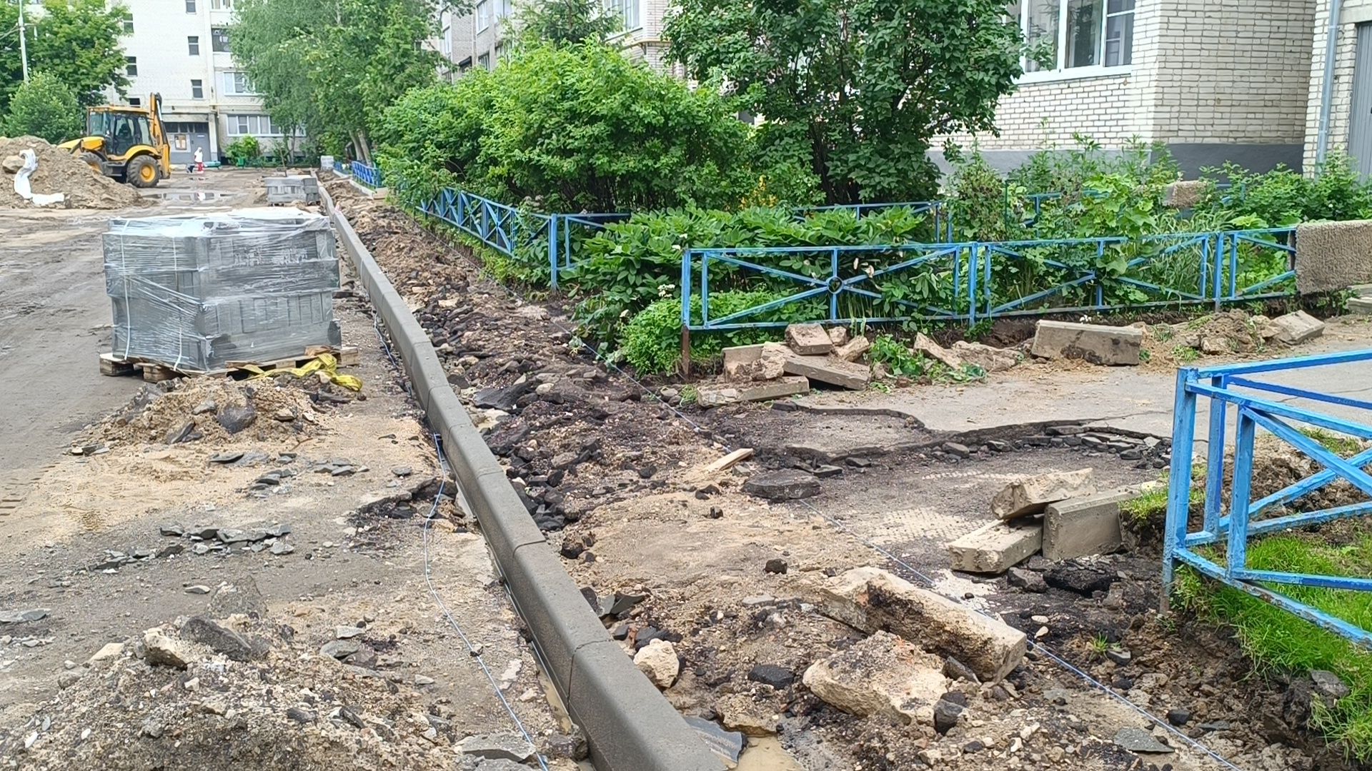 благоустройство, двор, лобня,