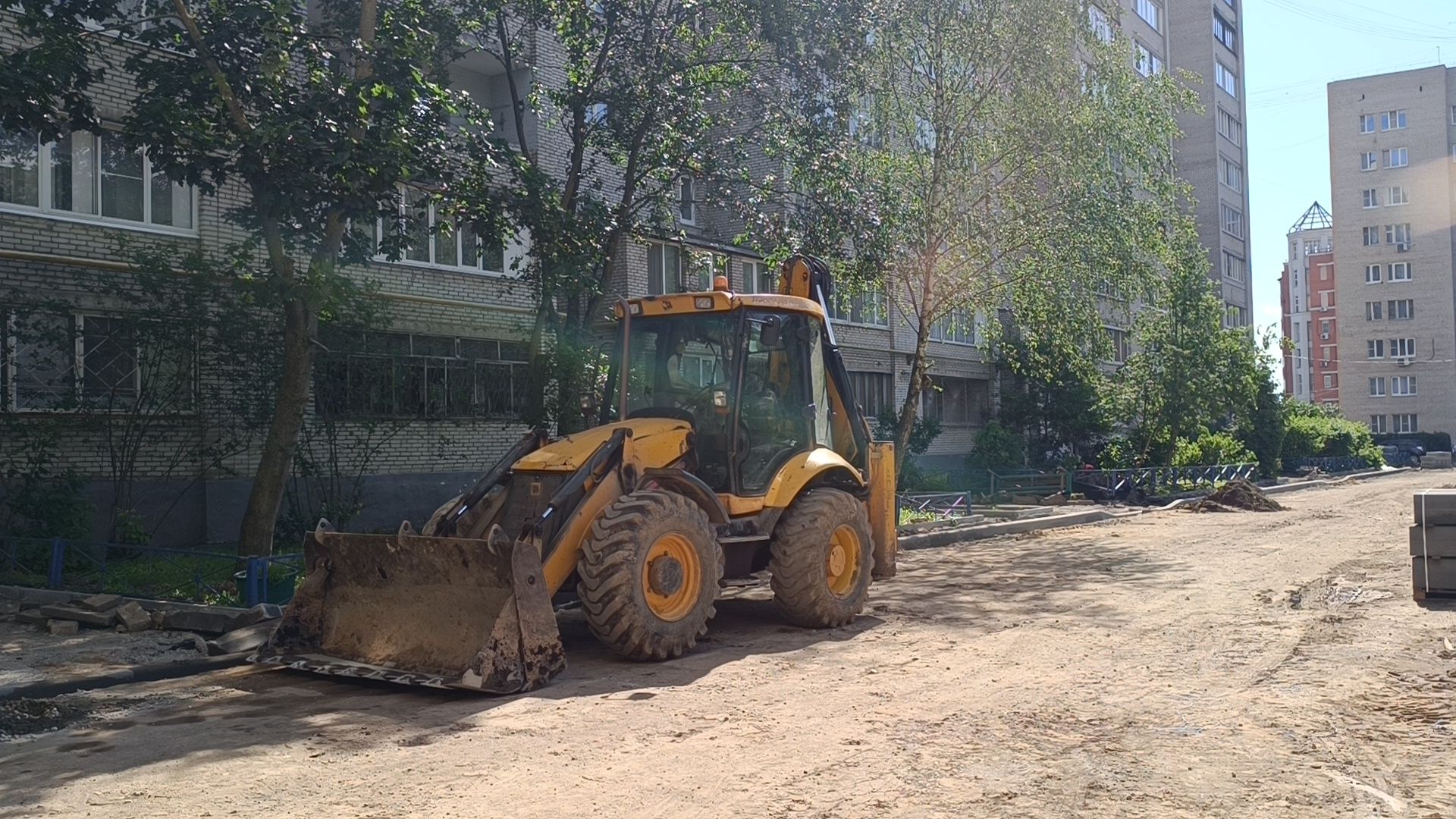 благоустройство, двор, лобня,