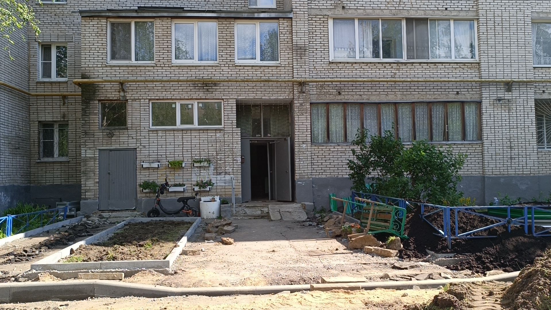 благоустройство, двор, лобня,