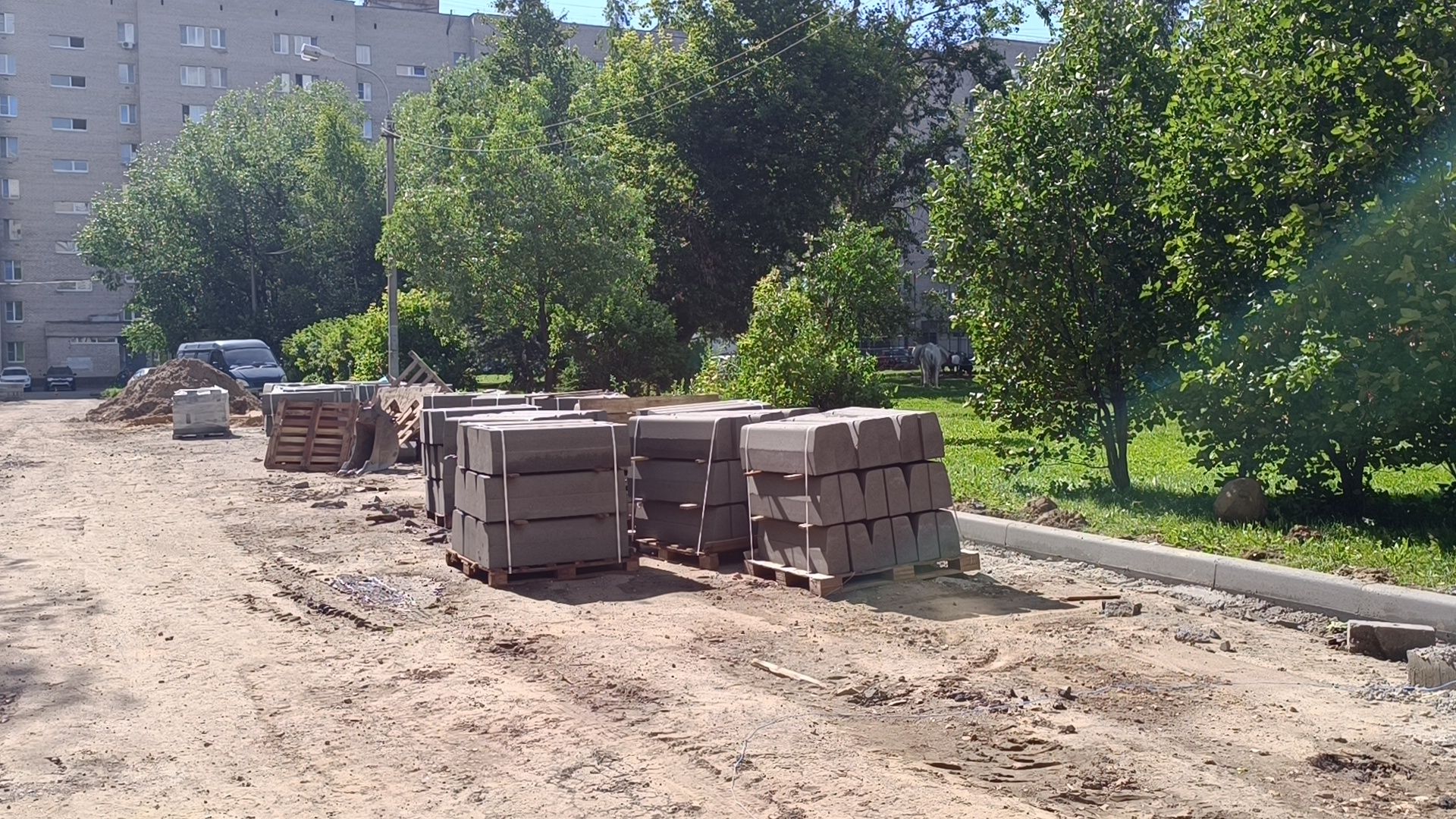 благоустройство, двор, лобня,
