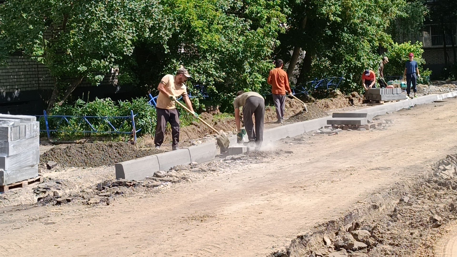 благоустройство, двор, лобня,