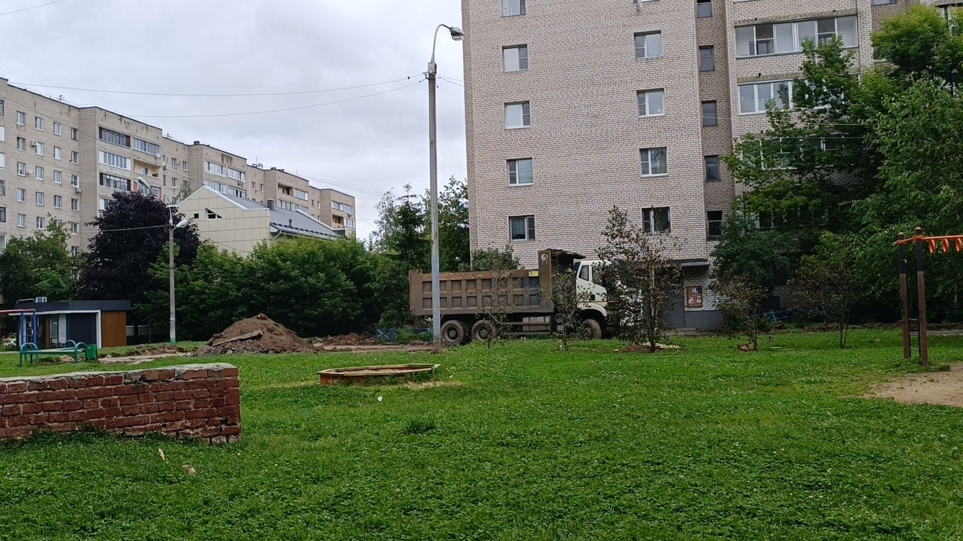 благоустройство, двор, лобня,