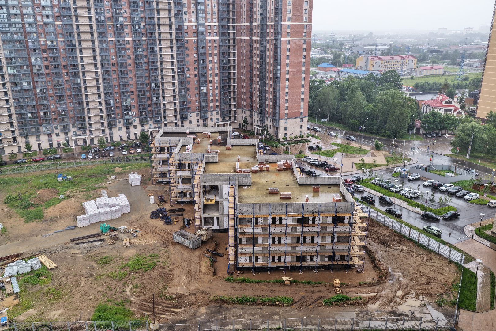 видео с коптера, детский сад в одинцове,