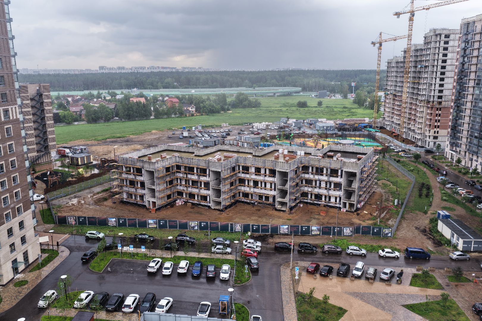 видео с коптера, детский сад в одинцове,