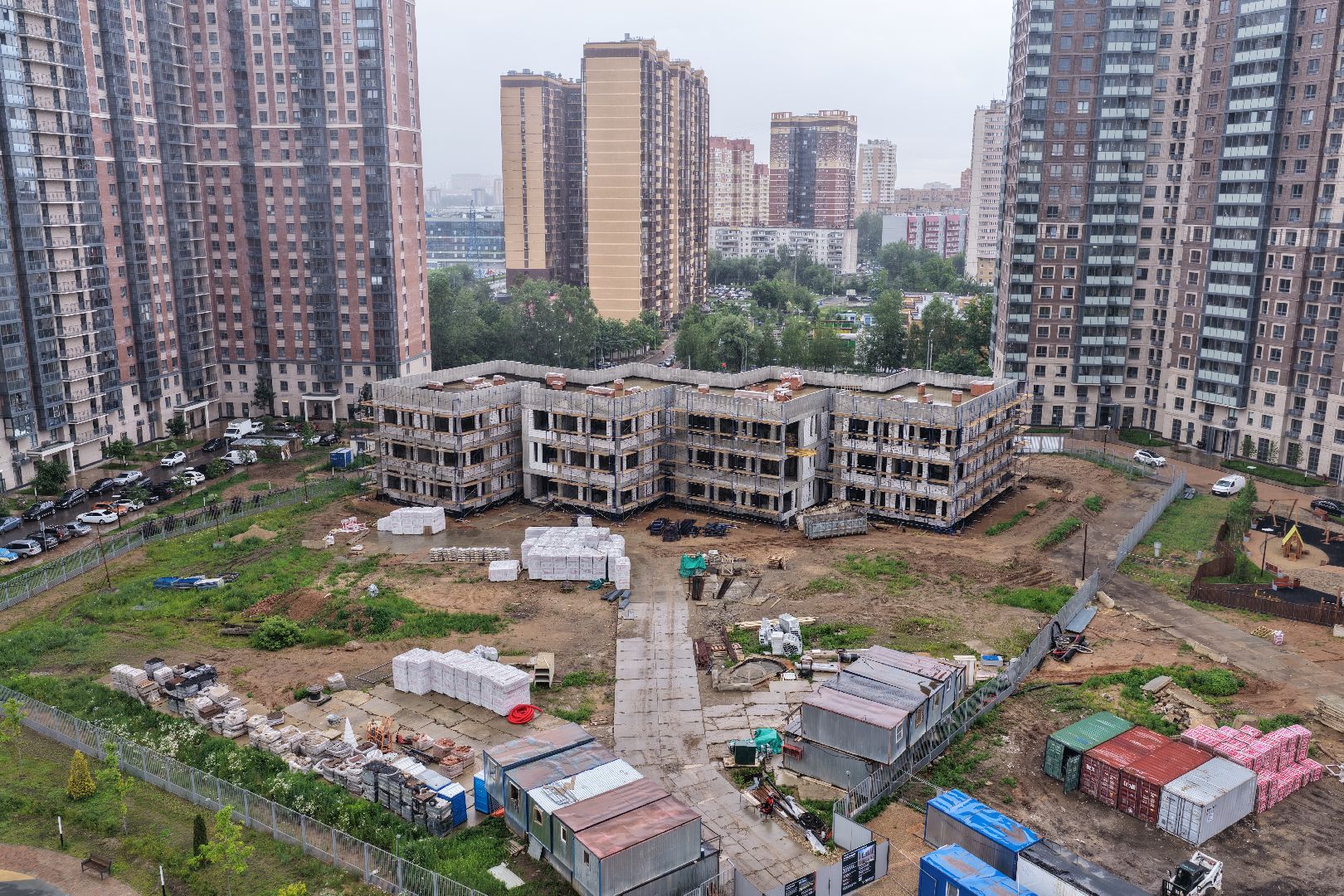 видео с коптера, детский сад в одинцове,