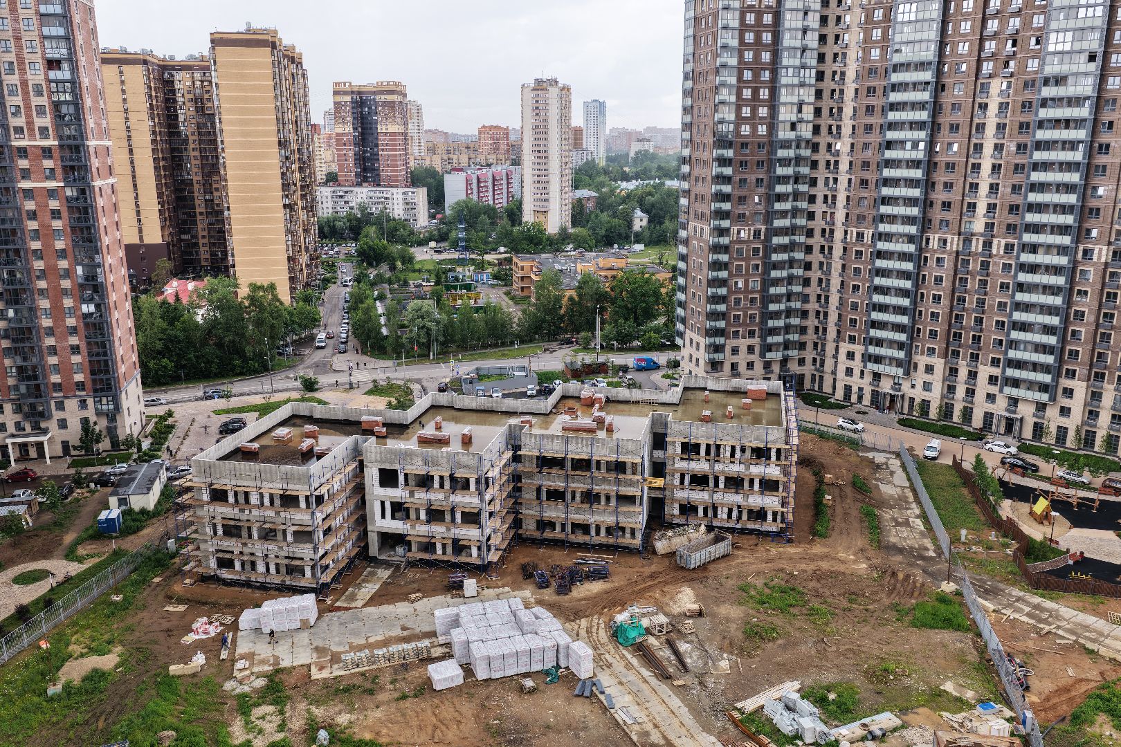 видео с коптера, детский сад в одинцове,